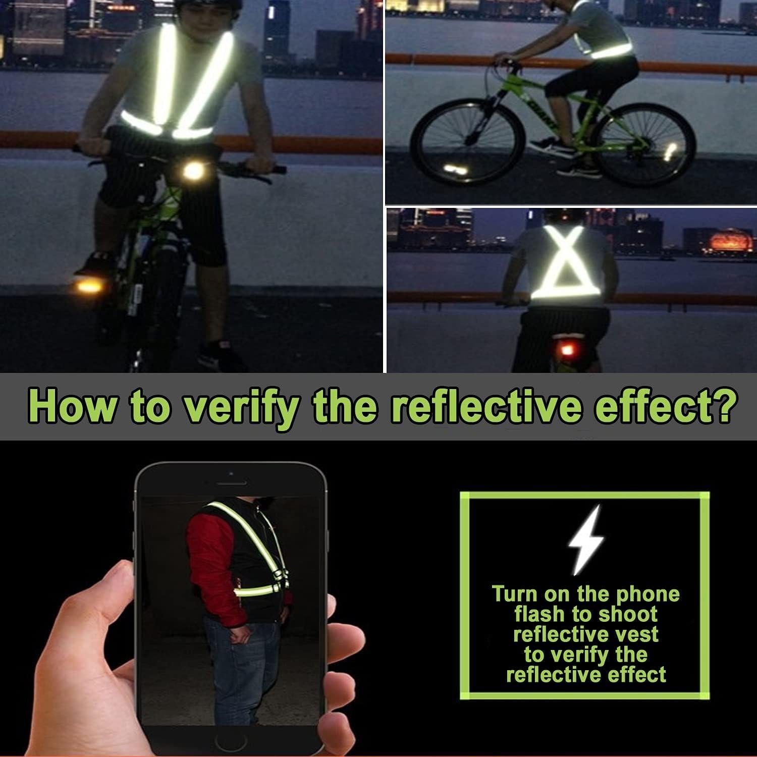 Chaleco Reflectante Ajustable AUOON para Correr y Ciclismo