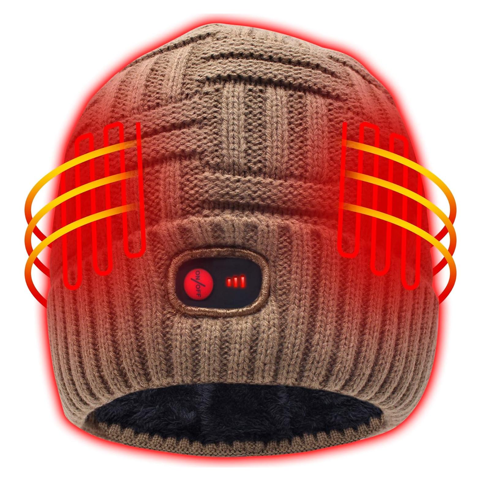 Gorro Calentado Autocastle 7.4V Unisex Recargable Invierno