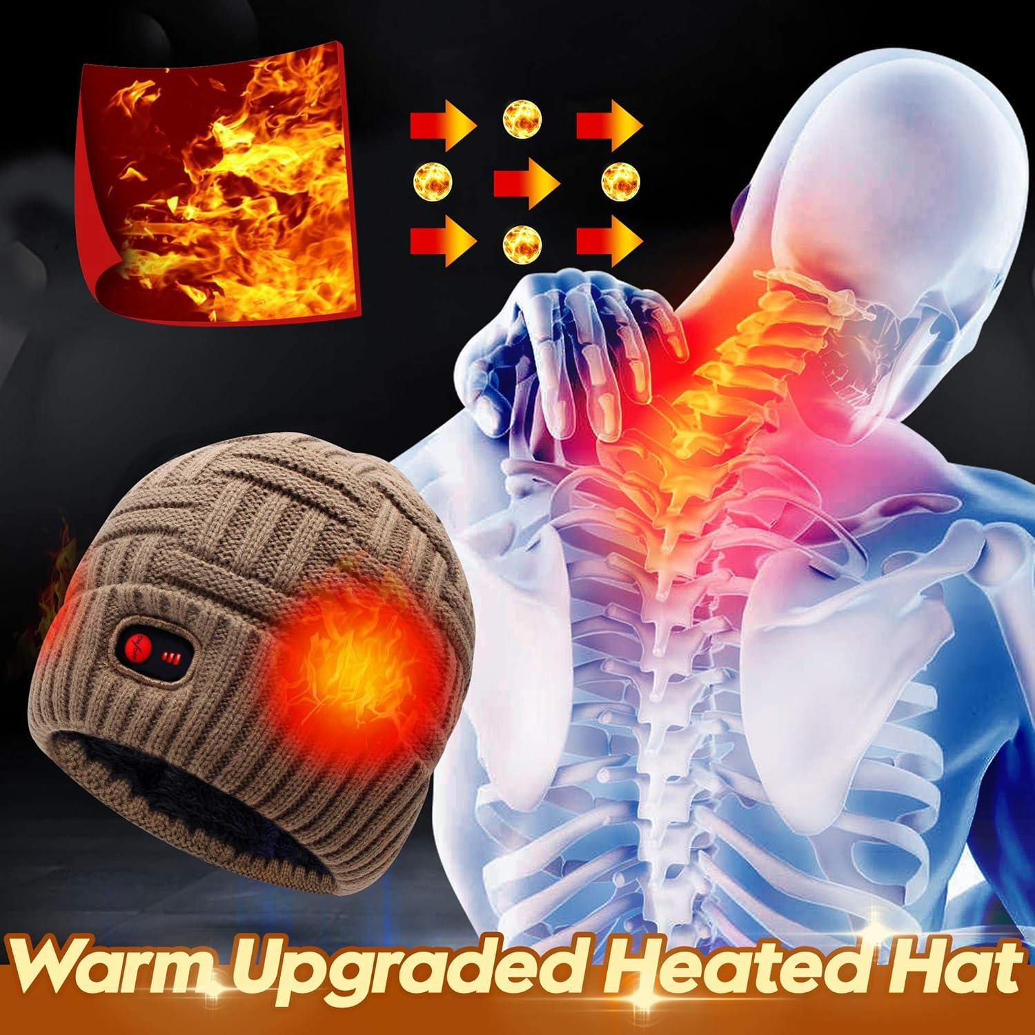 Gorro Calentado Autocastle 7.4V Unisex Recargable Invierno