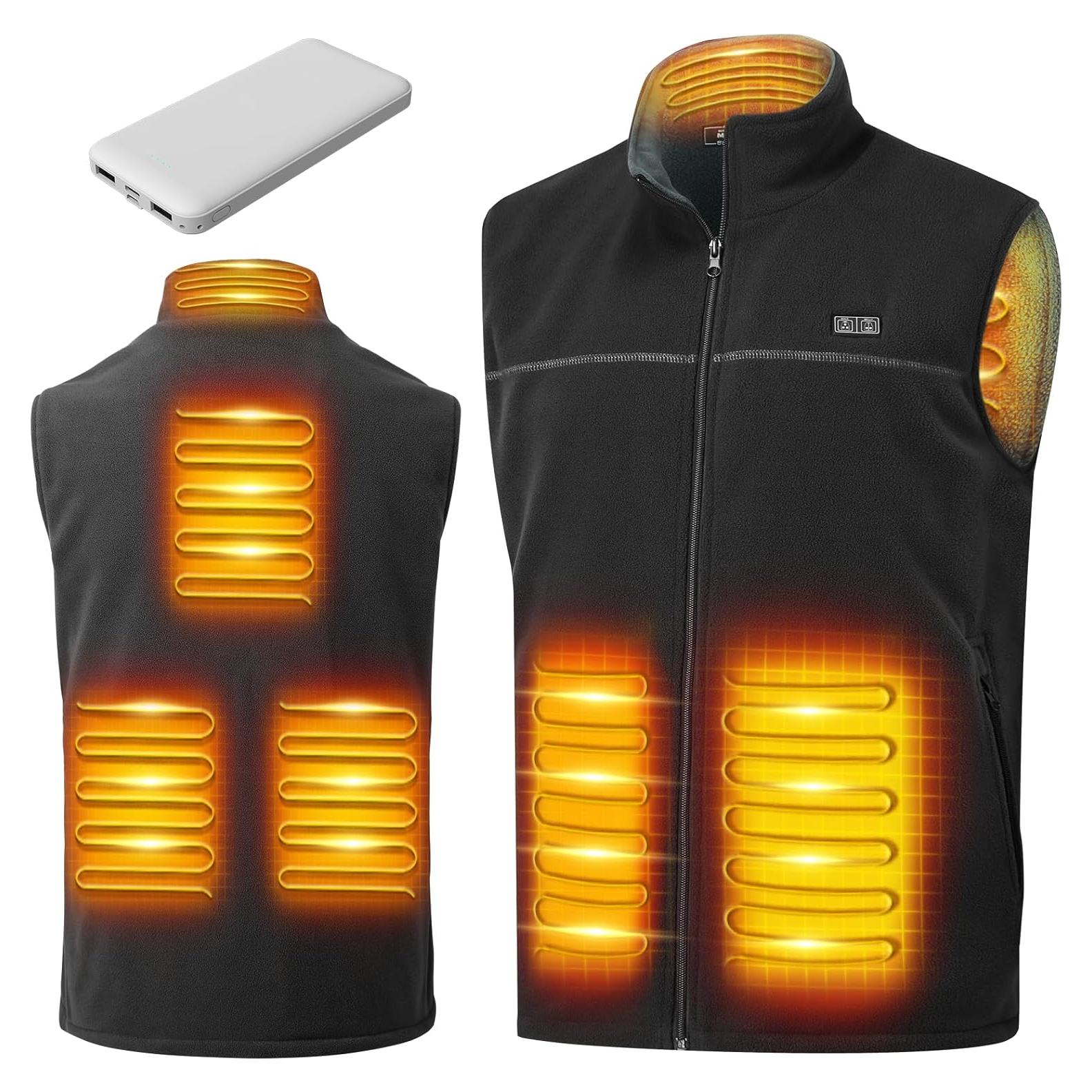 Chaleco Calentado Labcool Unisex Microforro Polar 10000mAh