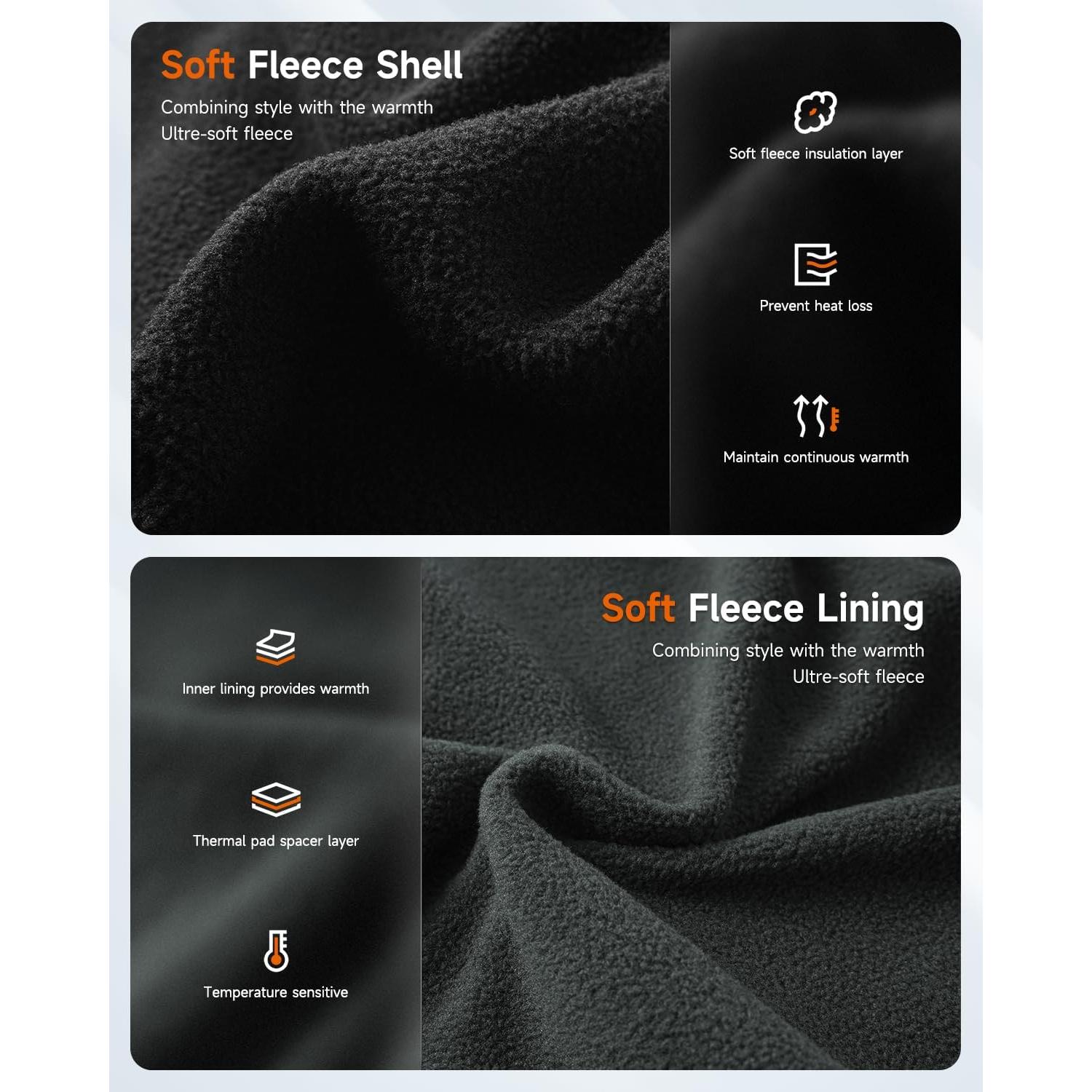 Chaleco Calentado Labcool Unisex Microforro Polar 10000mAh