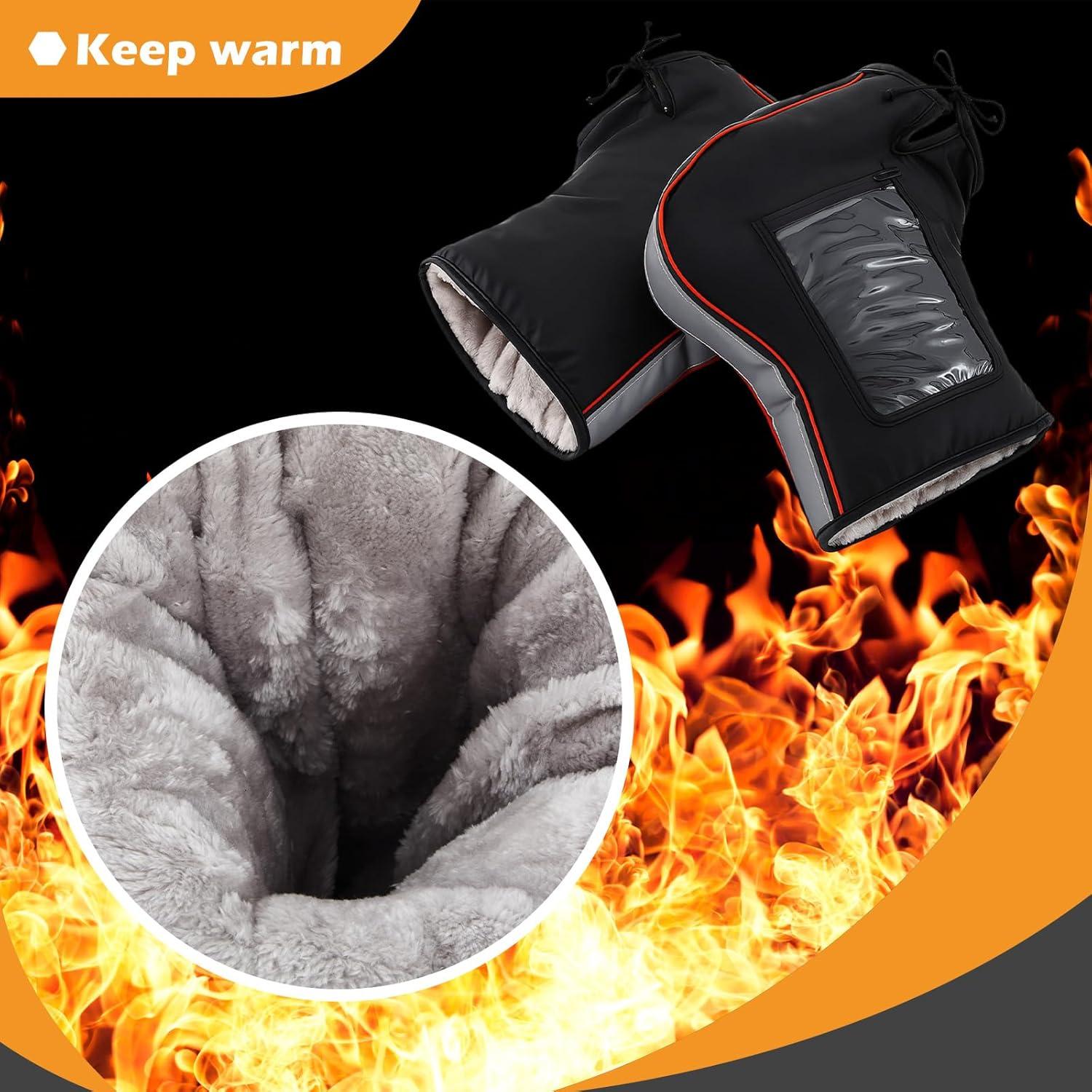 Guantes de Manillar Tallew UG3296 Impermeables y Cálidos