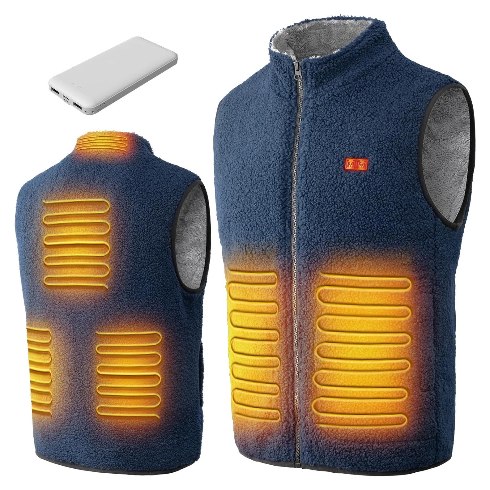 Chaleco Calentado LABCOOL Mediano Azul con Batería 10000mAh