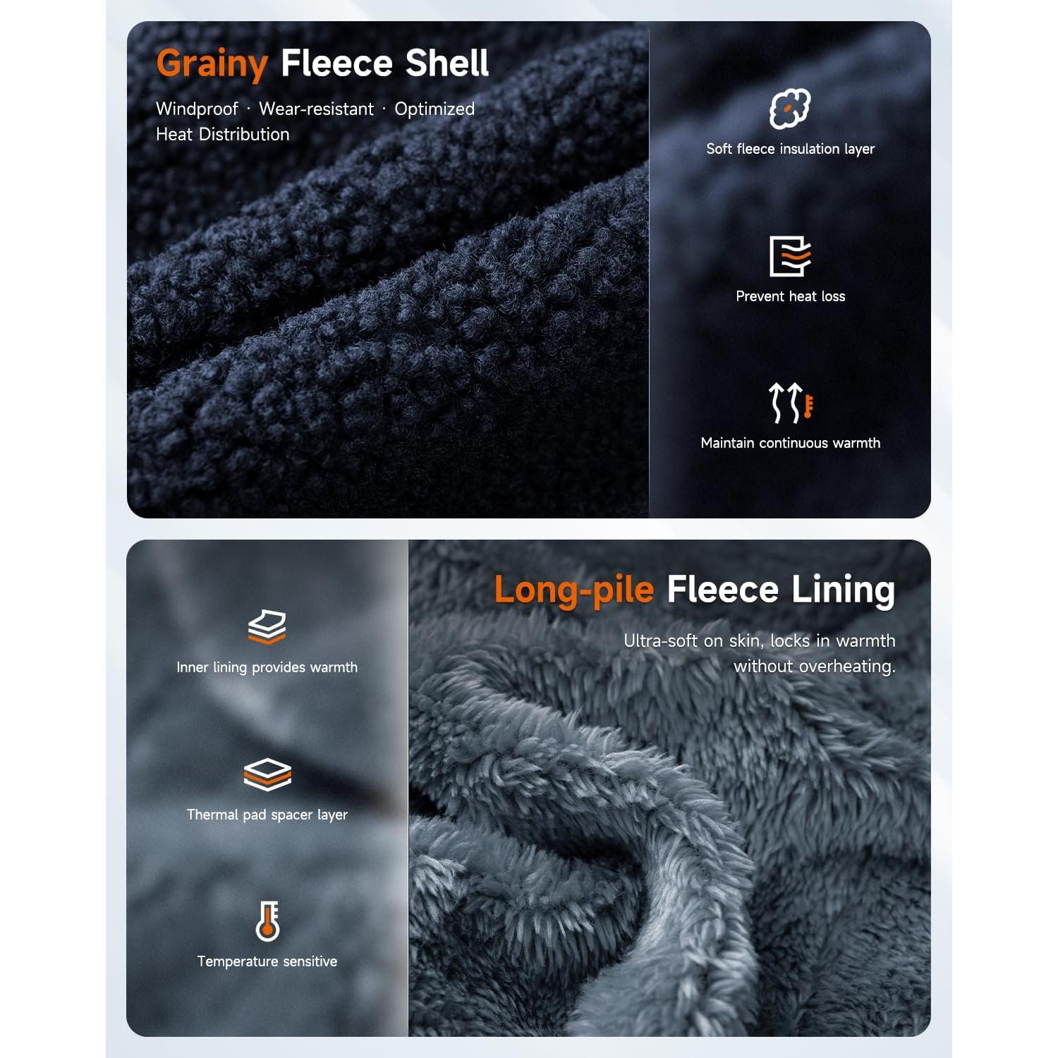 Chaleco Calentado LABCOOL Mediano Azul con Batería 10000mAh