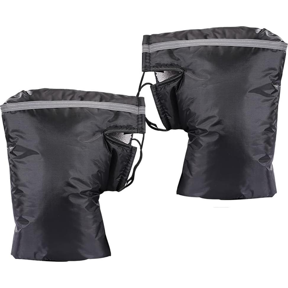 Manoplas de Manillar Cintina para Motocicleta y ATV, Negras