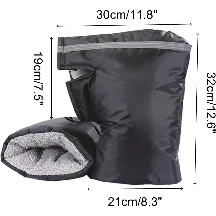 Manoplas de Manillar Cintina para Motocicleta y ATV, Negras