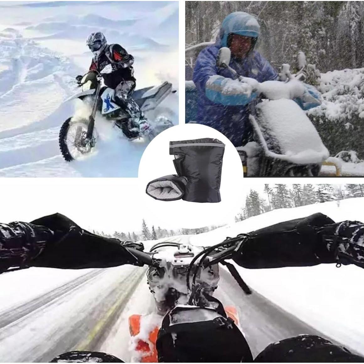 Manoplas de Manillar Cintina para Motocicleta y ATV, Negras