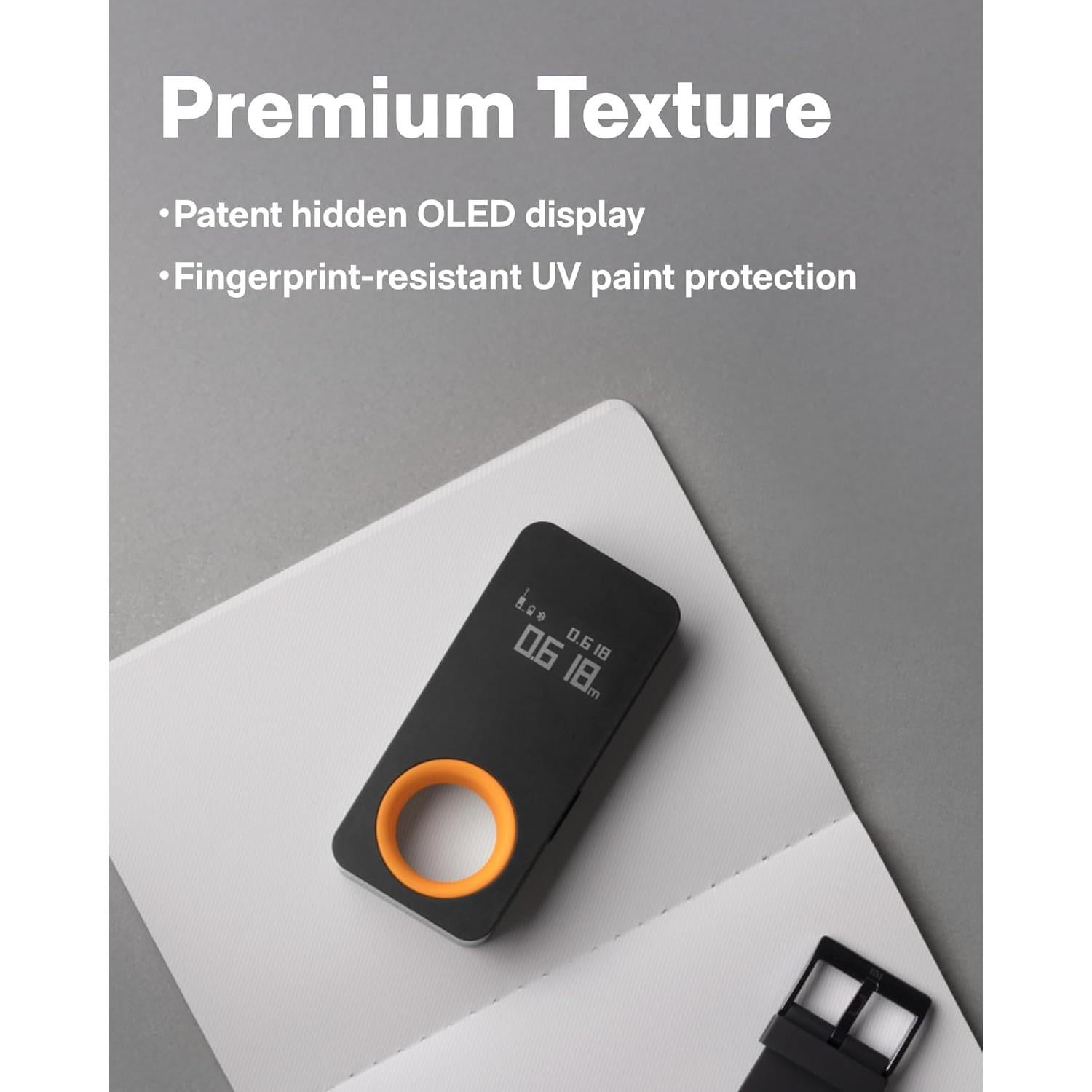 HOTO Medidor Láser 29.87m Pantalla OLED Bluetooth