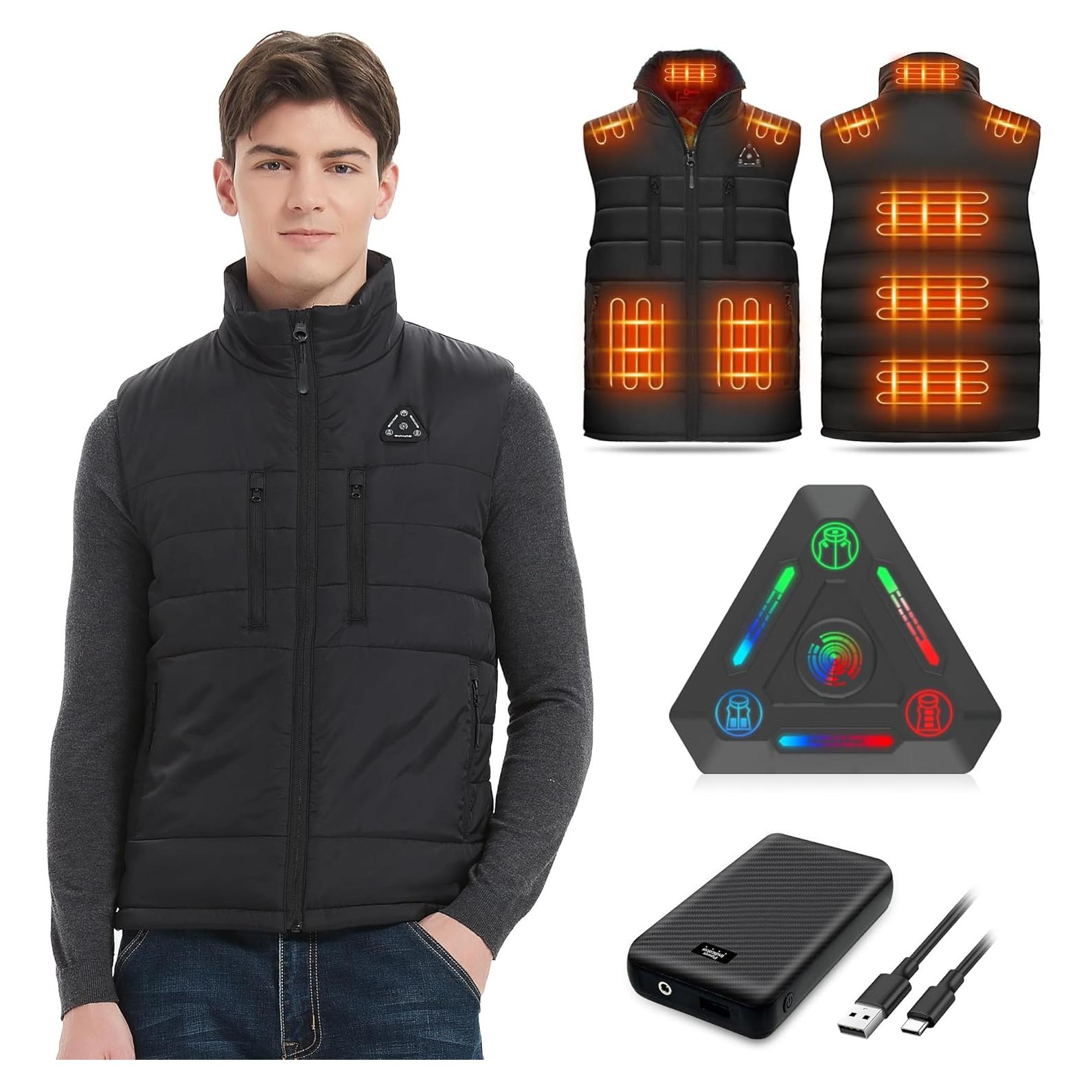 Chaleco Térmico Eléctrico FERNIDA 7.4V 16000mAh Hombre Mujer