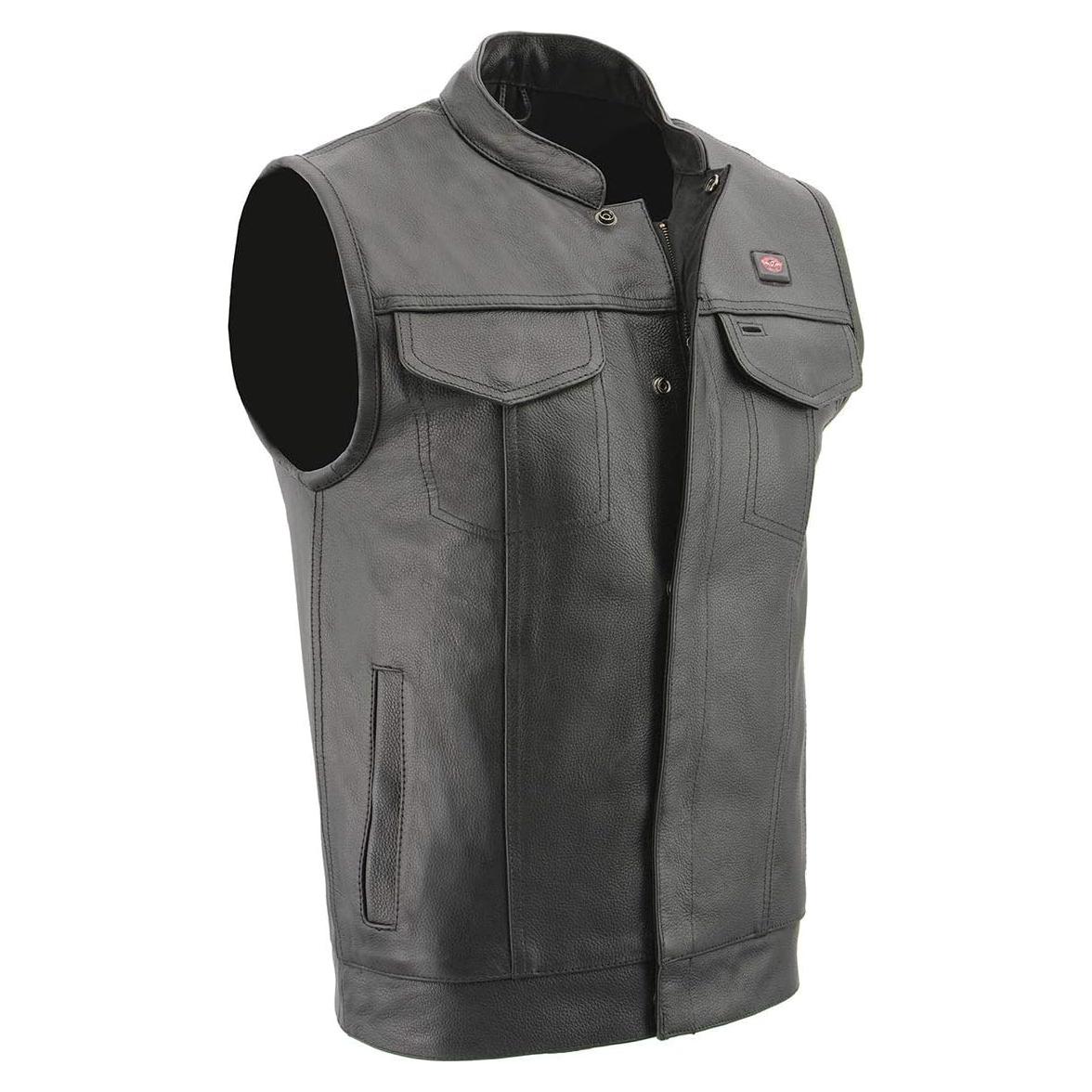 Chaleco de cuero calefactable Milwaukee Leather MLM3524SET