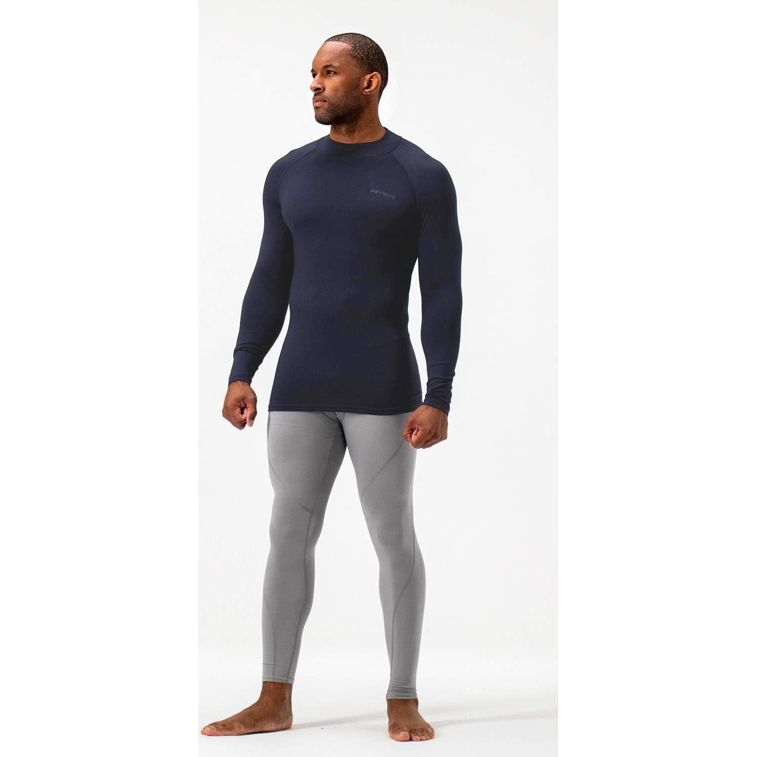 Camisetas Térmicas de Cuello Mock DEVOPS para Hombre - 2 Pack