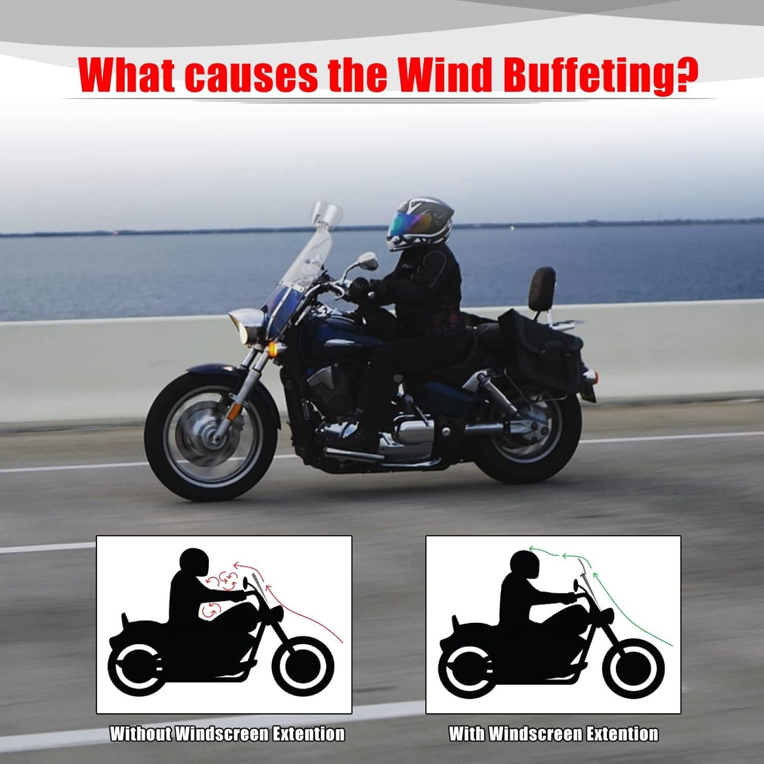 Goldfire Sistema de Enfriamiento y Extensión de Parabrisas Moto