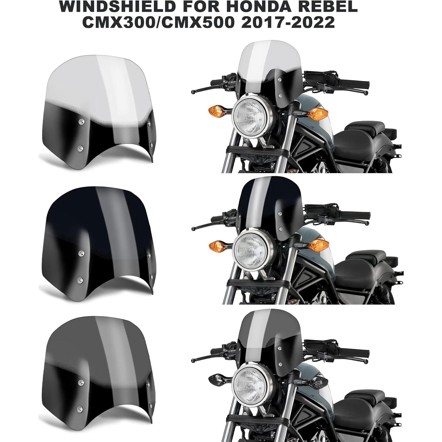 Spoiler Parabrisas VASTMT para Motocicleta Rebel CMX 300/500