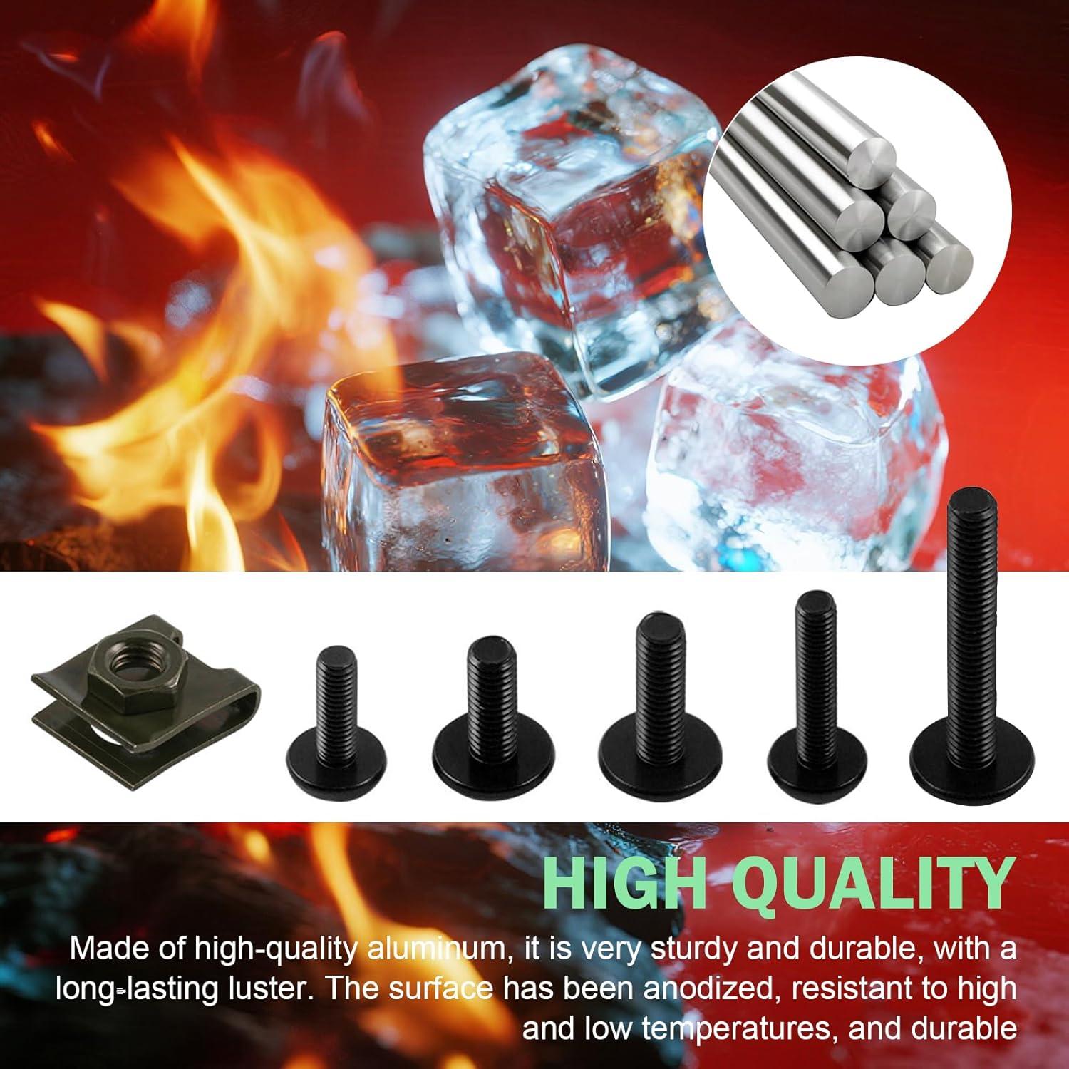 Kit de Tornillos para Carenado de Motocicleta Zikefest 177PCS