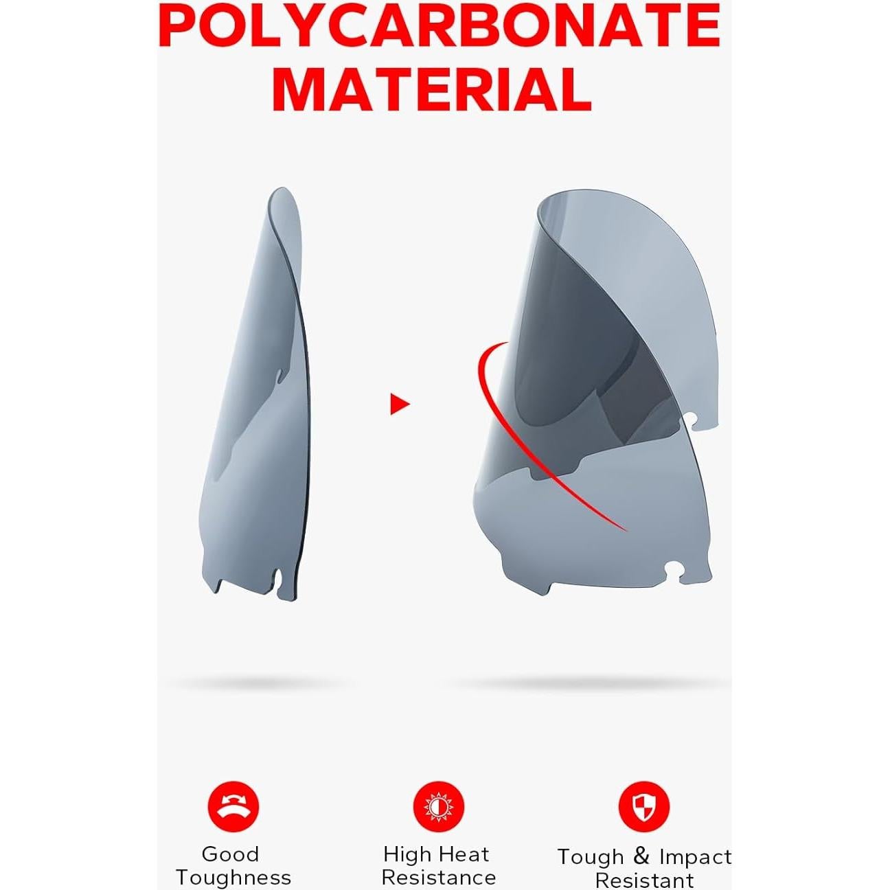 Parabrisas Onda 10" Amazicha para Harley Davidson 1996-2013