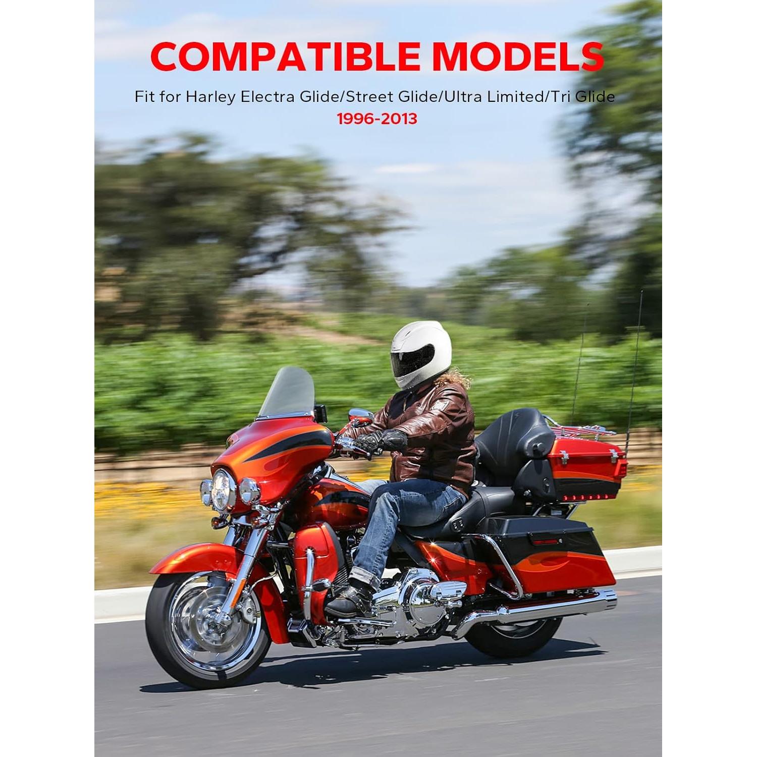 Parabrisas Onda 10" Amazicha para Harley Davidson 1996-2013