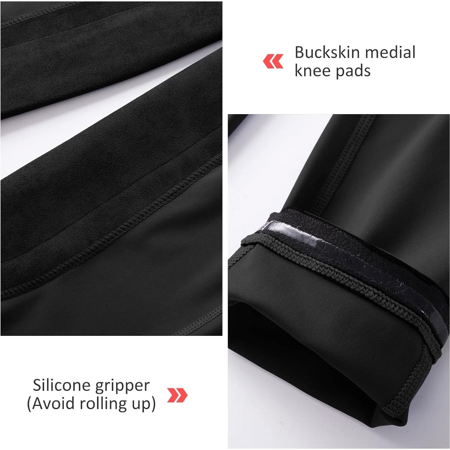 Pantalones Ecuestres Mujer Baleaf X-Pequeño Gamuza Negro UPF50+