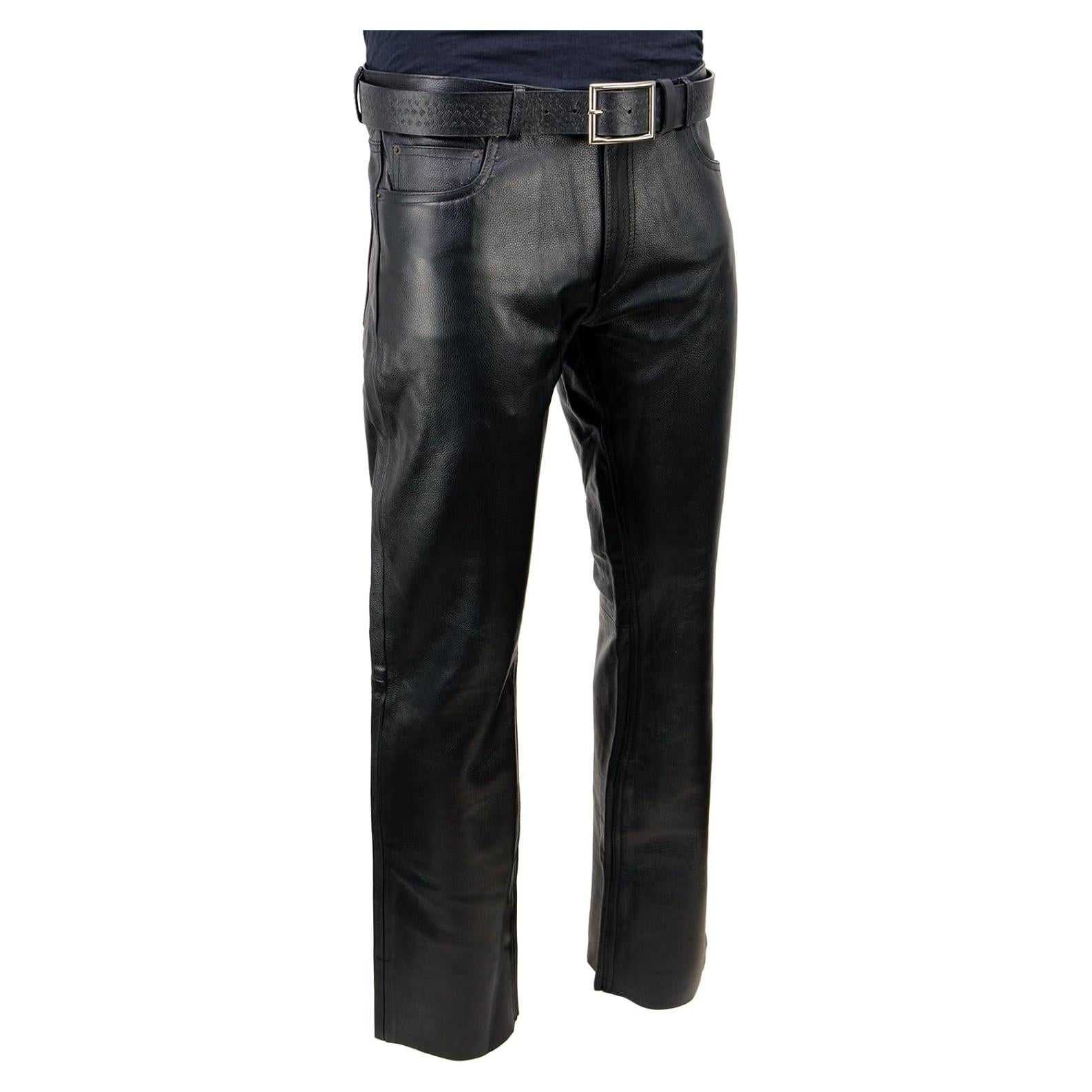 Pantalones de Cuero Premium Milwaukee Leather LKM5790 Hombre