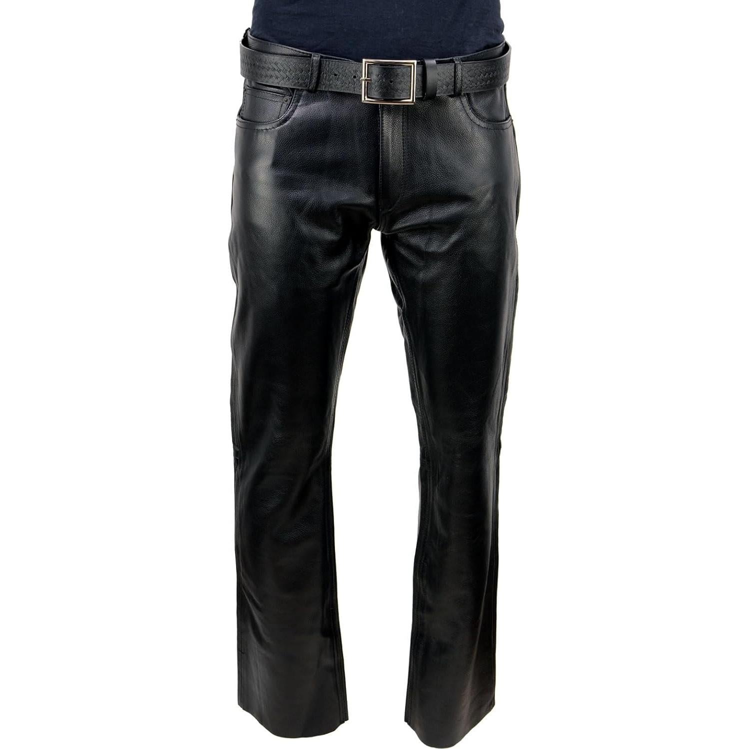 Pantalones de Cuero Premium Milwaukee Leather LKM5790 Hombre