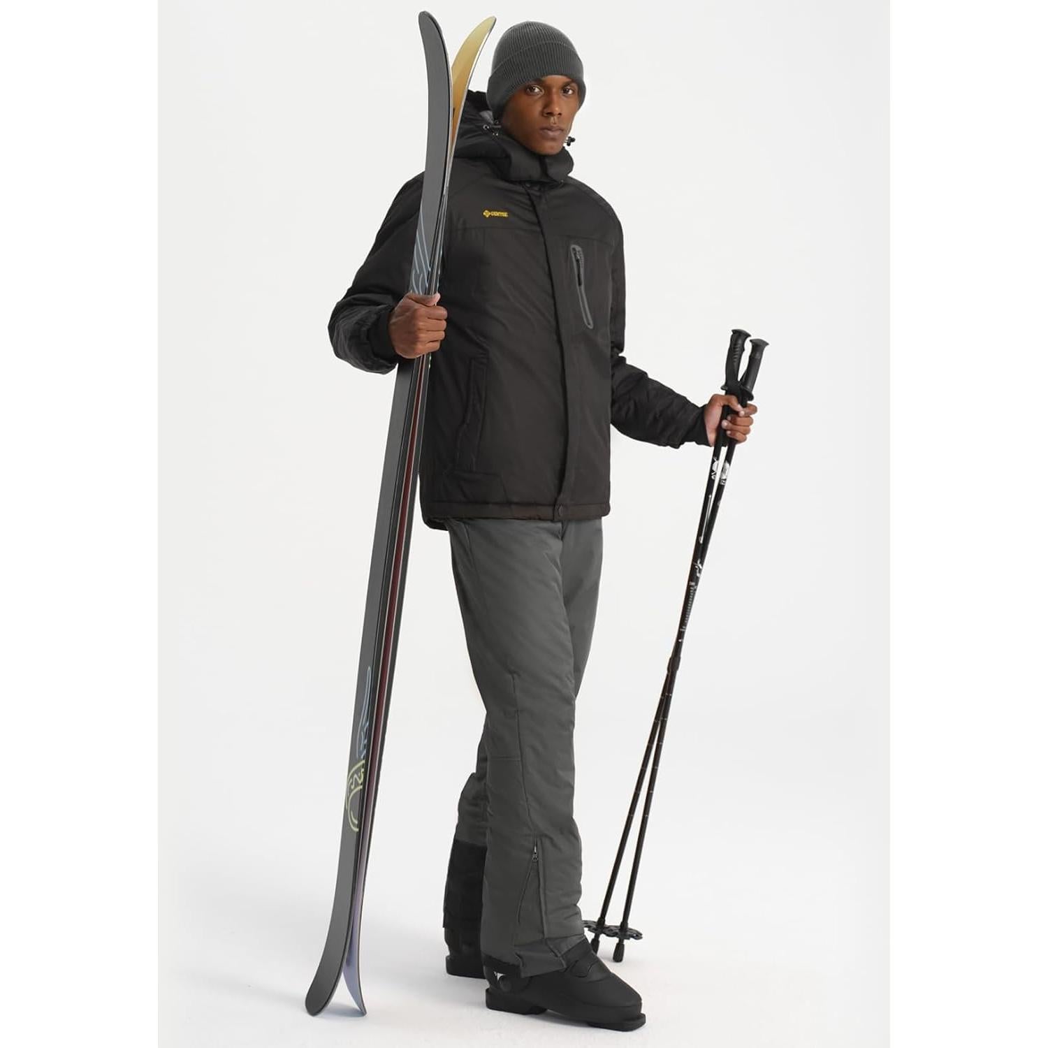 Pantalones de Esquí GEMYSE Impermeables Aislados para Hombre XL