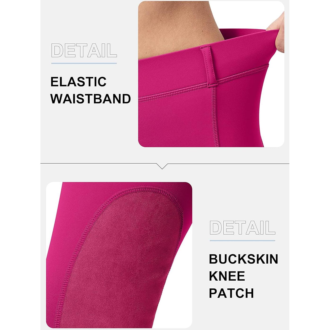 Pantalones de Montar SANTINY para Mujeres Rosa con Bolsillos