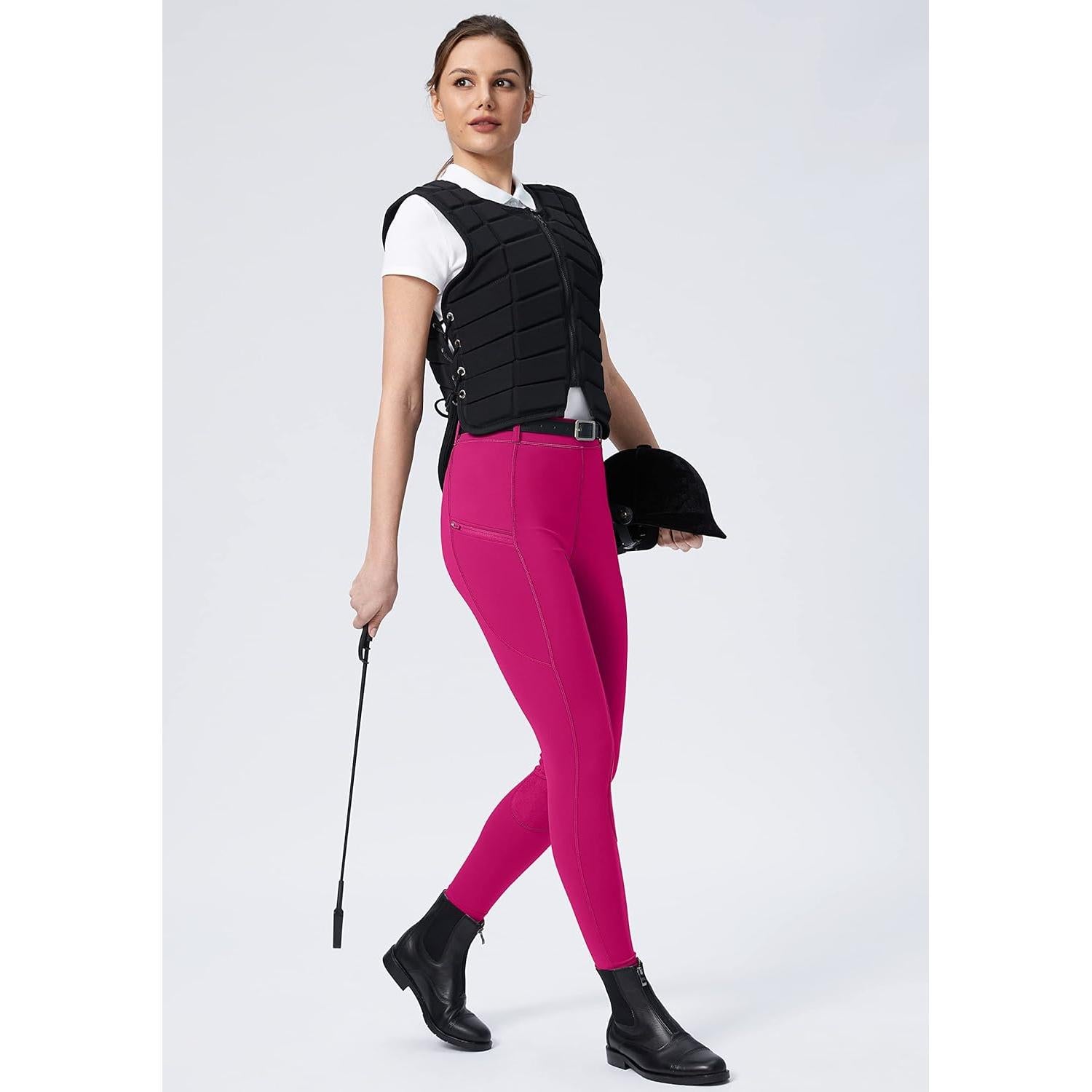 Pantalones de Montar SANTINY para Mujeres Rosa con Bolsillos