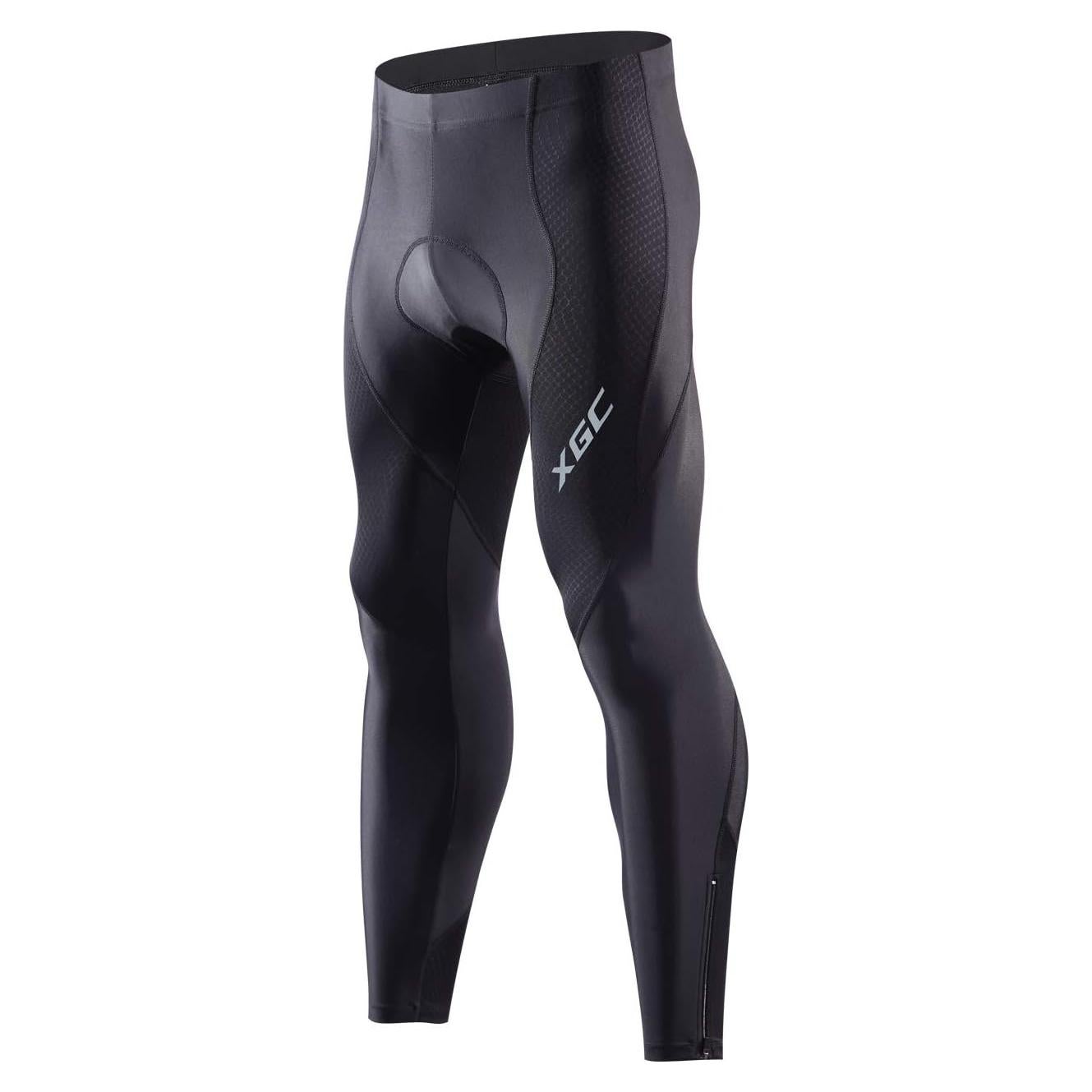 Pantalones Largos de Ciclismo Hombre XGC Almohadilla 4D Negro