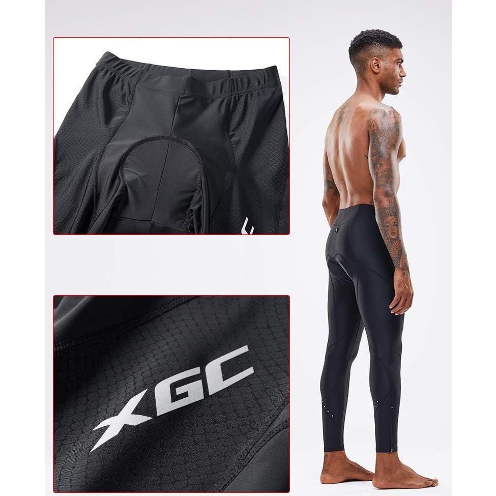 Pantalones Largos de Ciclismo Hombre XGC Almohadilla 4D Negro
