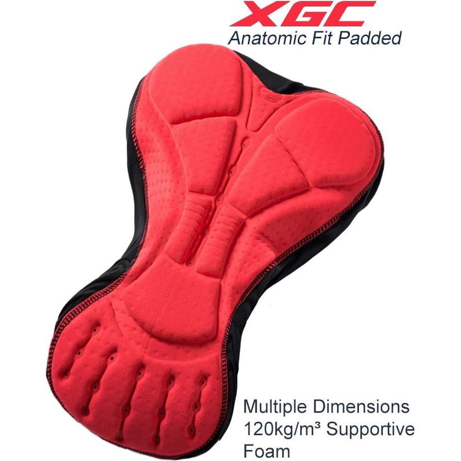 Pantalones Largos de Ciclismo Hombre XGC Almohadilla 4D Negro