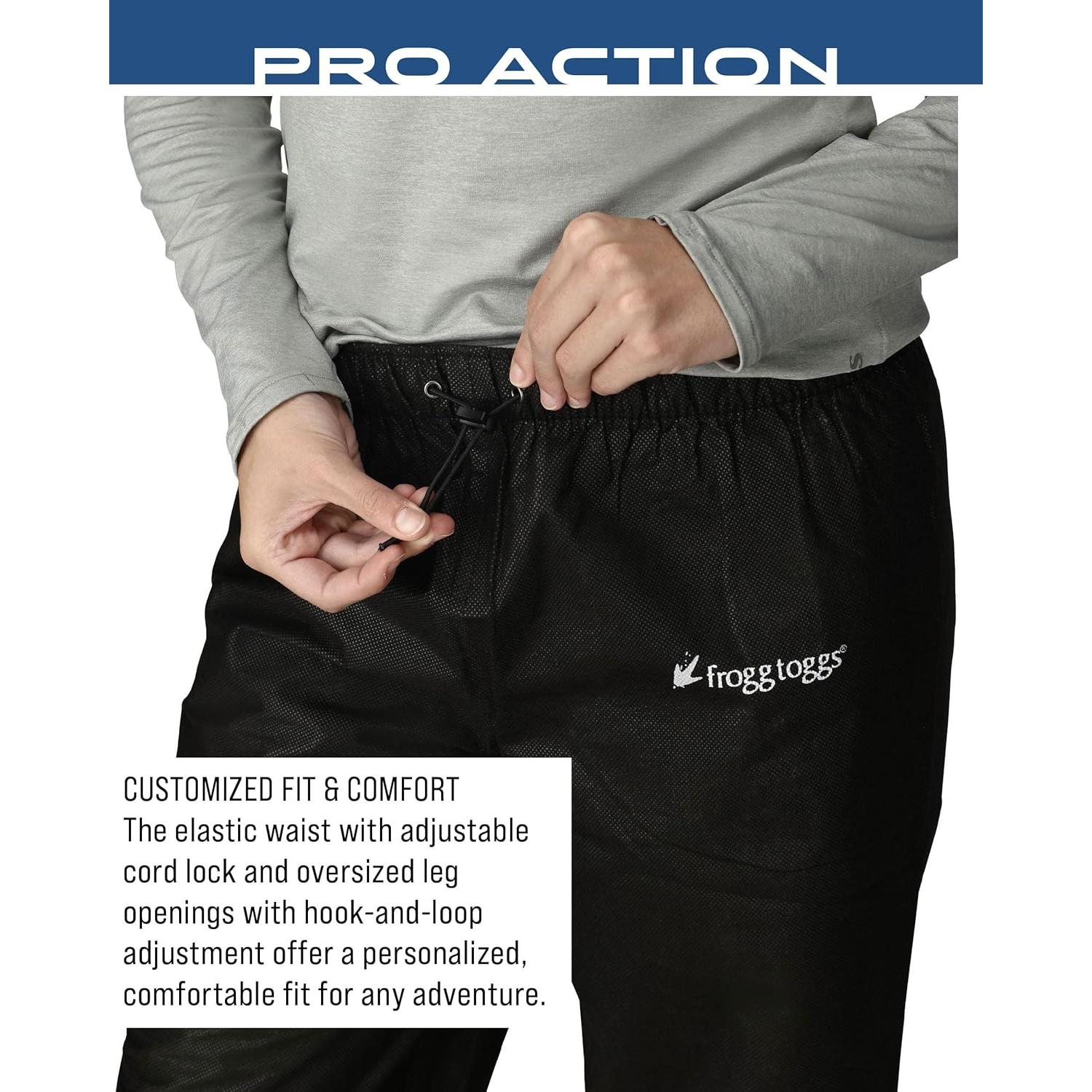 Pantalón de Lluvia Impermeable Frogg Toggs Mujer XX-Large Negro