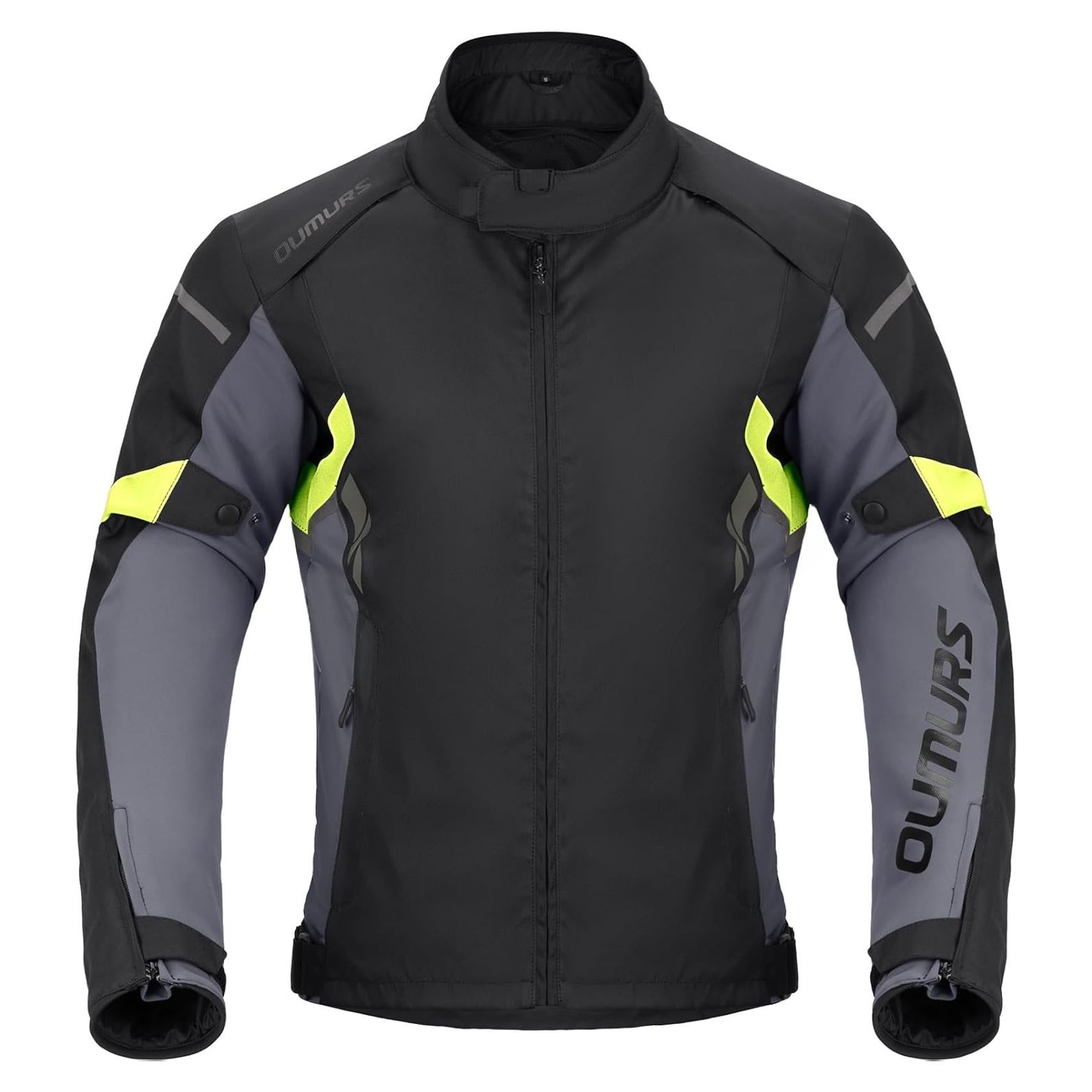 Chaqueta de Motocicleta Impermeable para Hombre con Armadura CE
