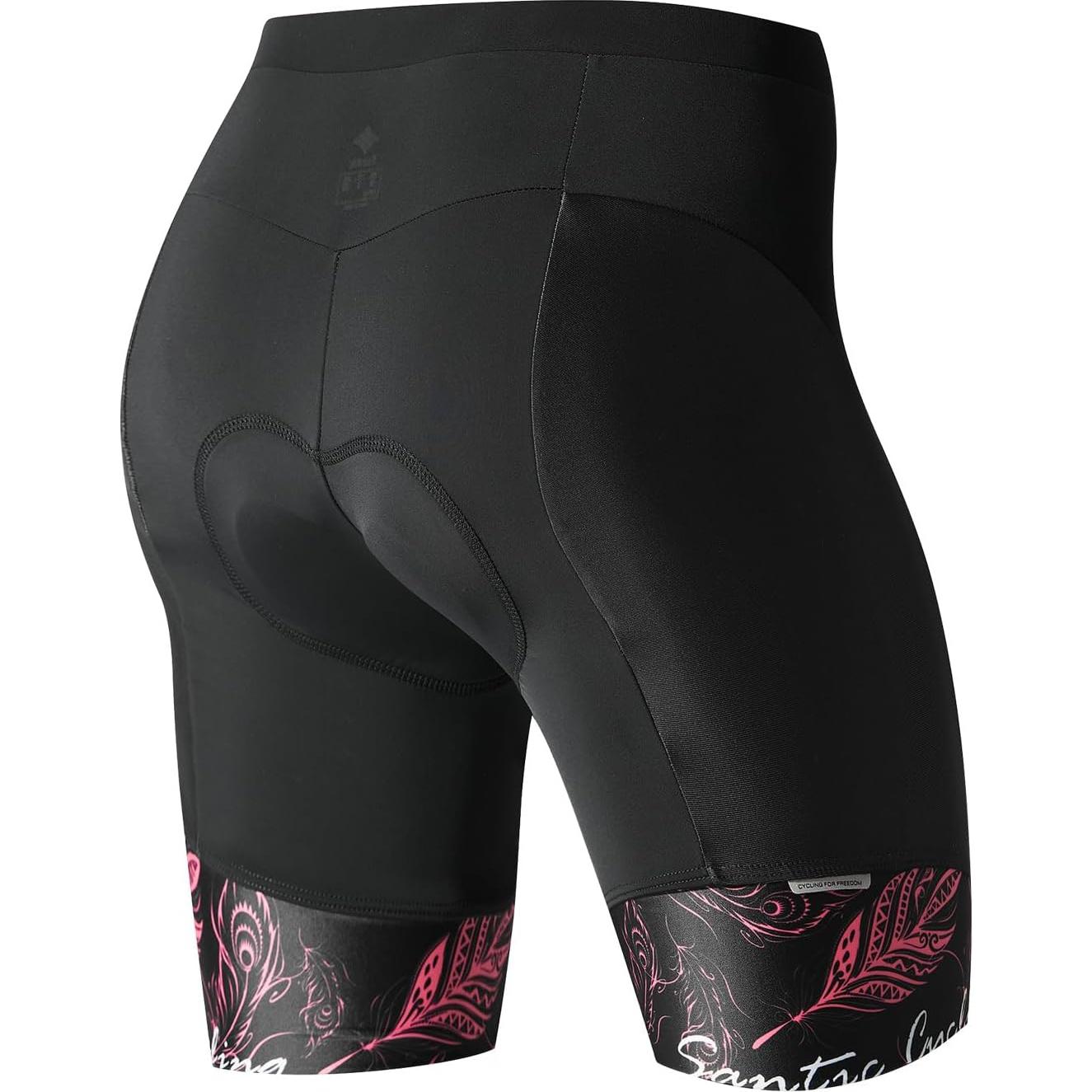 Pantalones Cortos de Ciclismo Santic para Mujeres con Almohadilla
