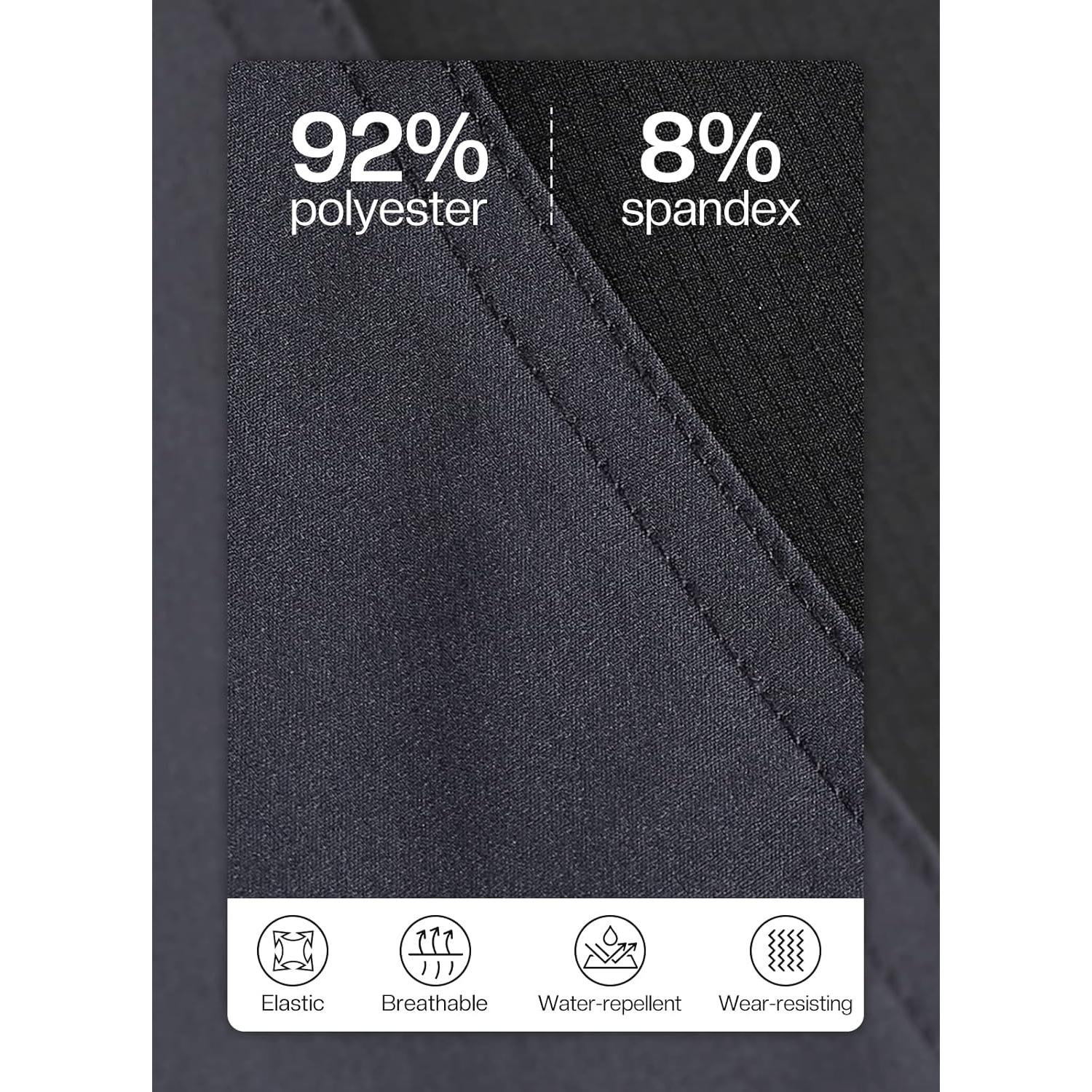 Pantalones Cortos de Ciclismo BERGRISAR Hombre Ajuste Suelto 6 Bolsillos