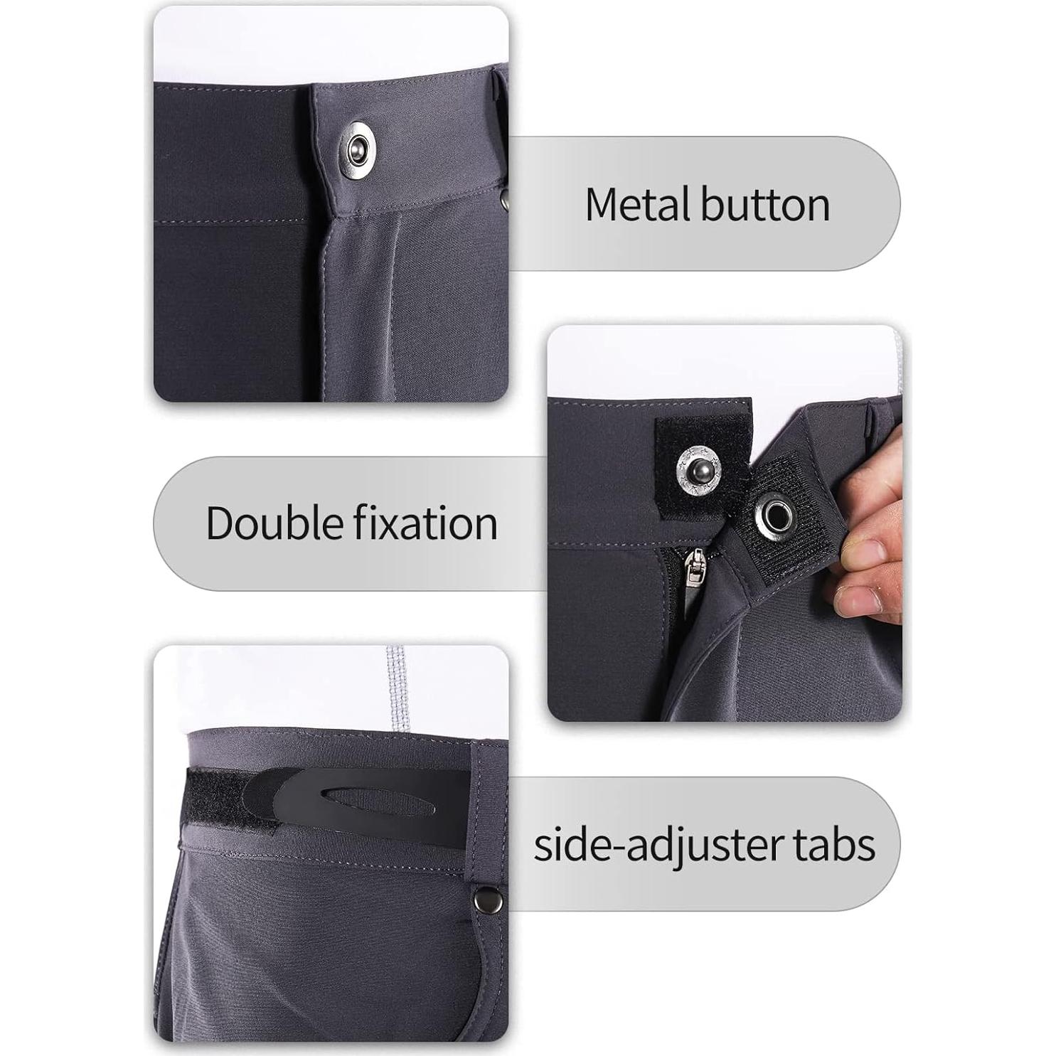 Pantalones Cortos de Ciclismo BERGRISAR Hombre Ajuste Suelto 6 Bolsillos