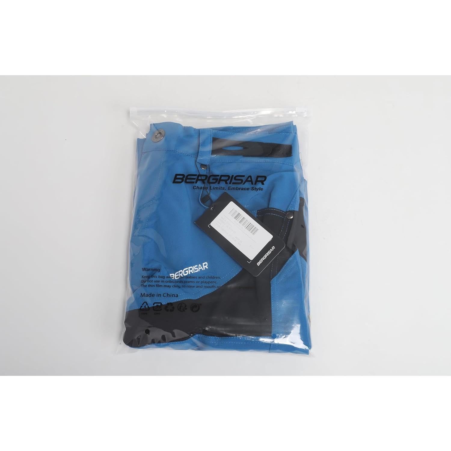 Pantalones Cortos de Ciclismo BERGRISAR Hombre Ajuste Suelto 6 Bolsillos