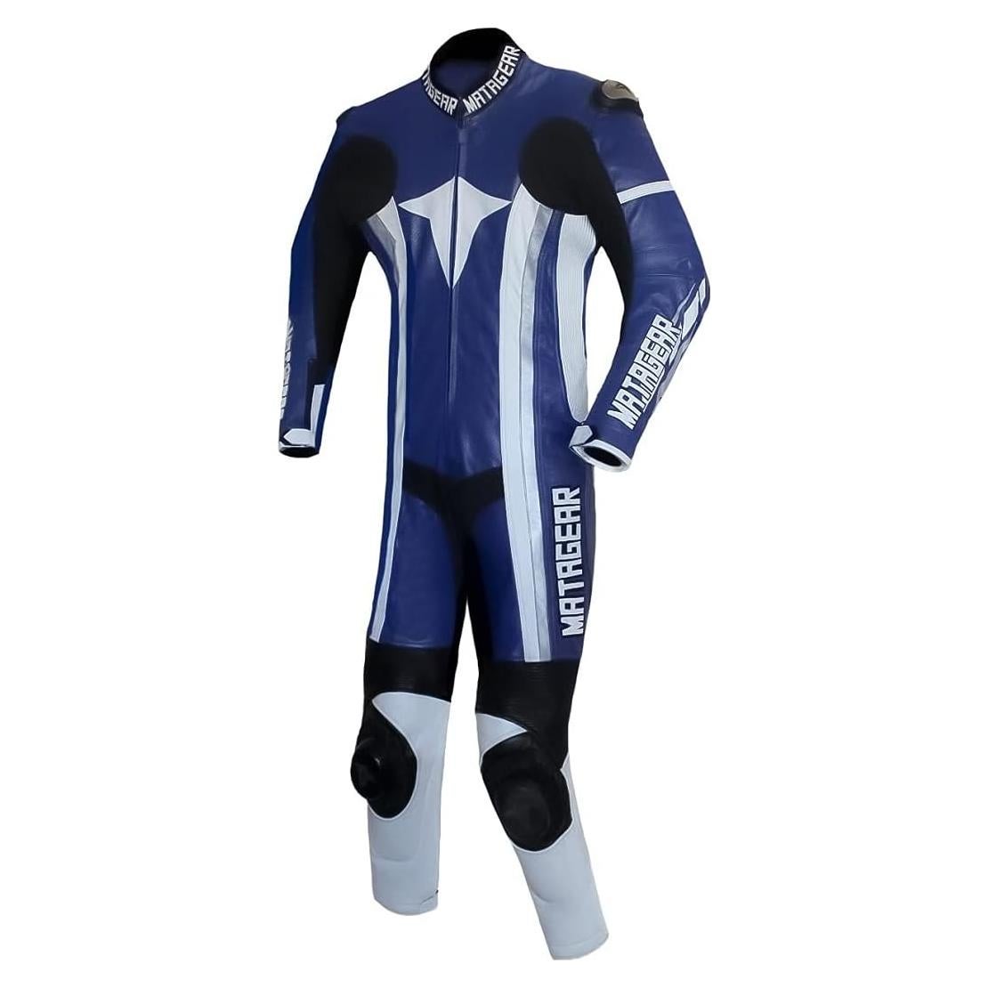 Traje de Pista de Cuero MATAGEAR 395 CE Protección Mediano