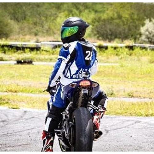 Traje de Pista de Cuero MATAGEAR 395 CE Protección Mediano