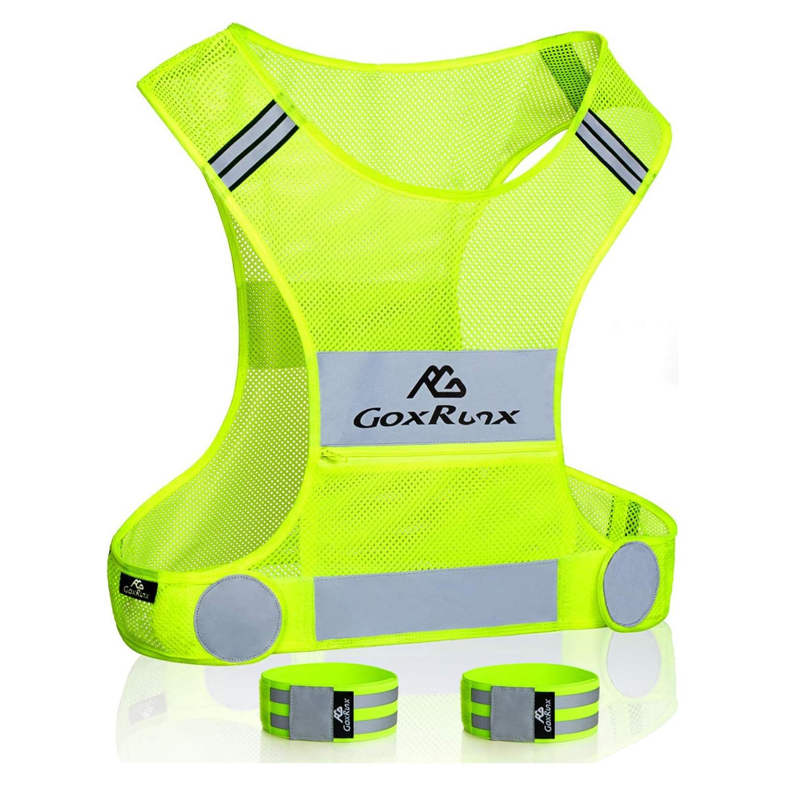 Chaleco Reflectante GoxRunx para Correr - Ultra Liviano y Ajustable
