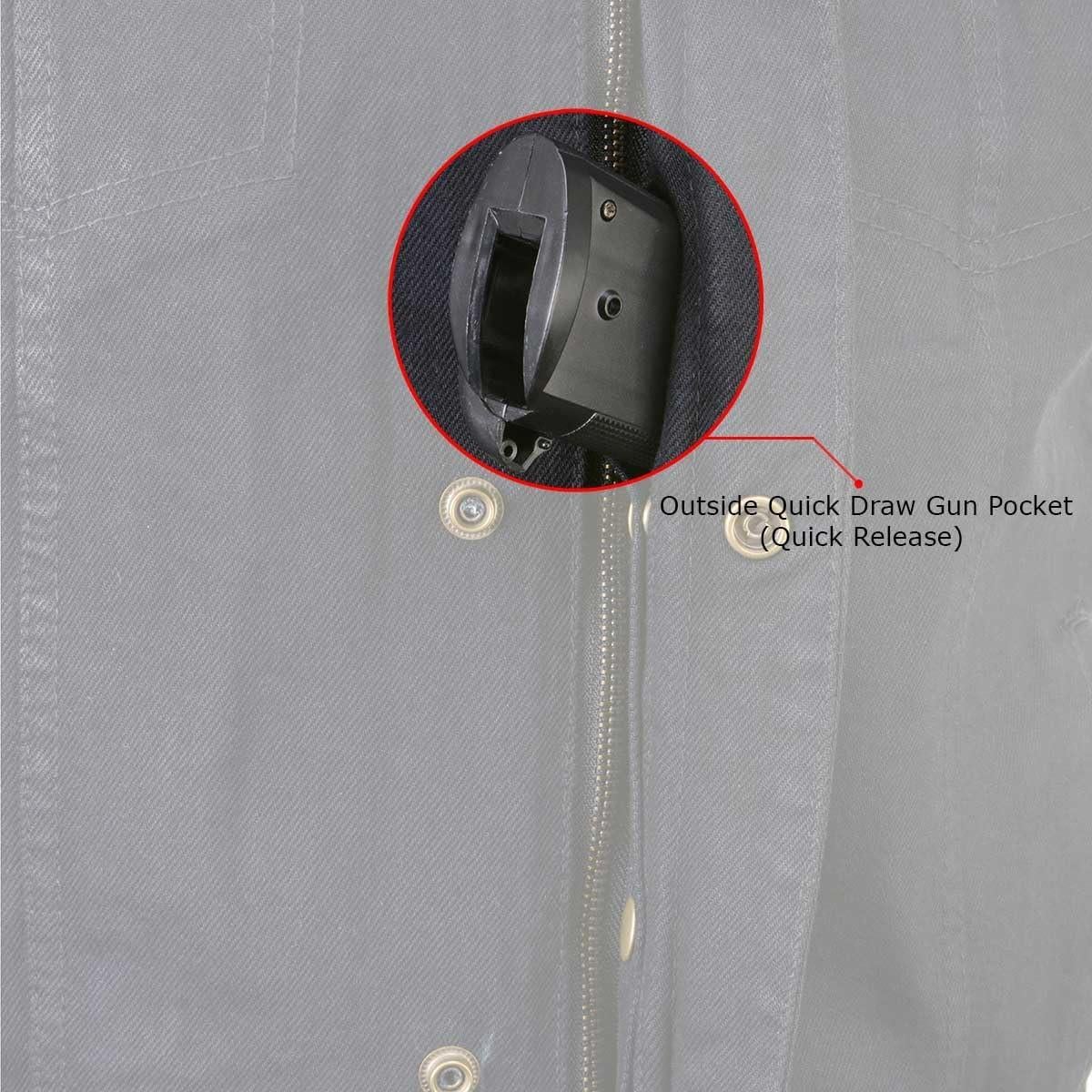 Chaleco de motocicleta de mezclilla negra Milwaukee MDM3015 con capucha