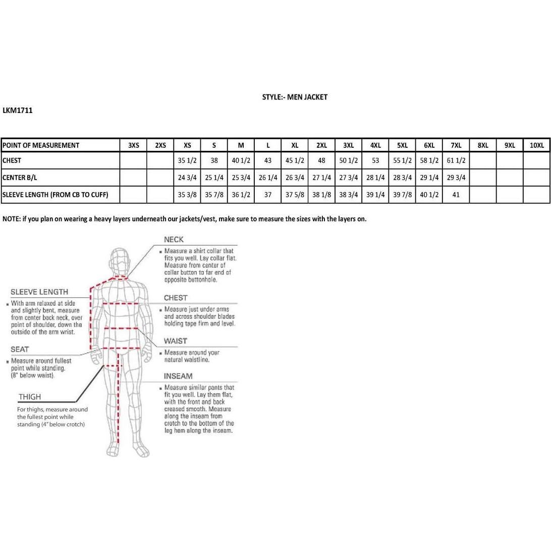 Chaqueta de motocicleta de cuero Milwaukee Leather LKM1781 negra