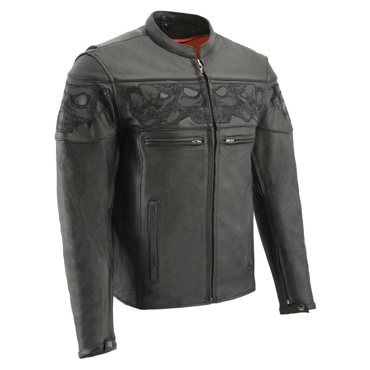 Chaqueta de motocicleta de cuero Milwaukee Leather Cool-Tec 4X