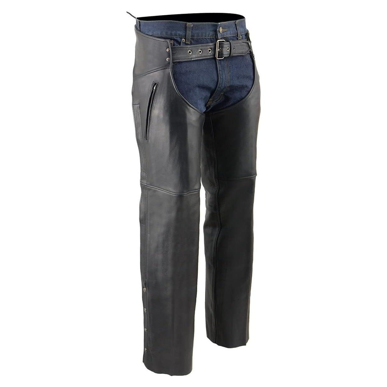 Chaps de Motocicleta de Cuero Premium Milwaukee Leather MLM5502