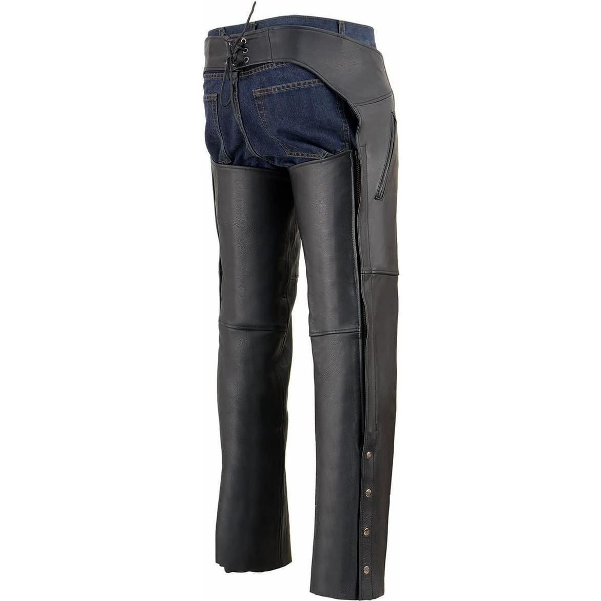 Chaps de Motocicleta de Cuero Premium Milwaukee Leather MLM5502