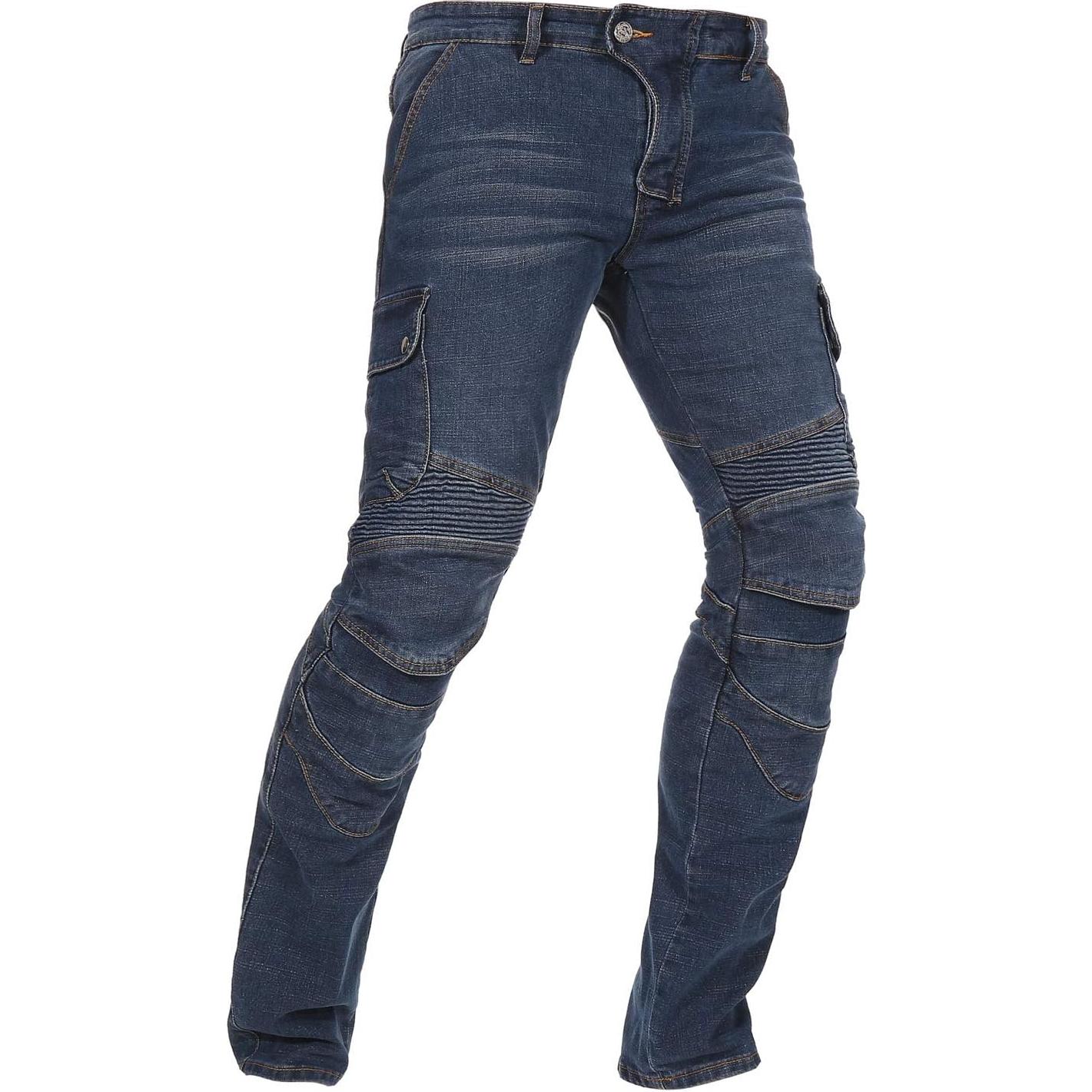 Jeans de Motocicleta Takuey con Almohadillas de Seguridad Azul