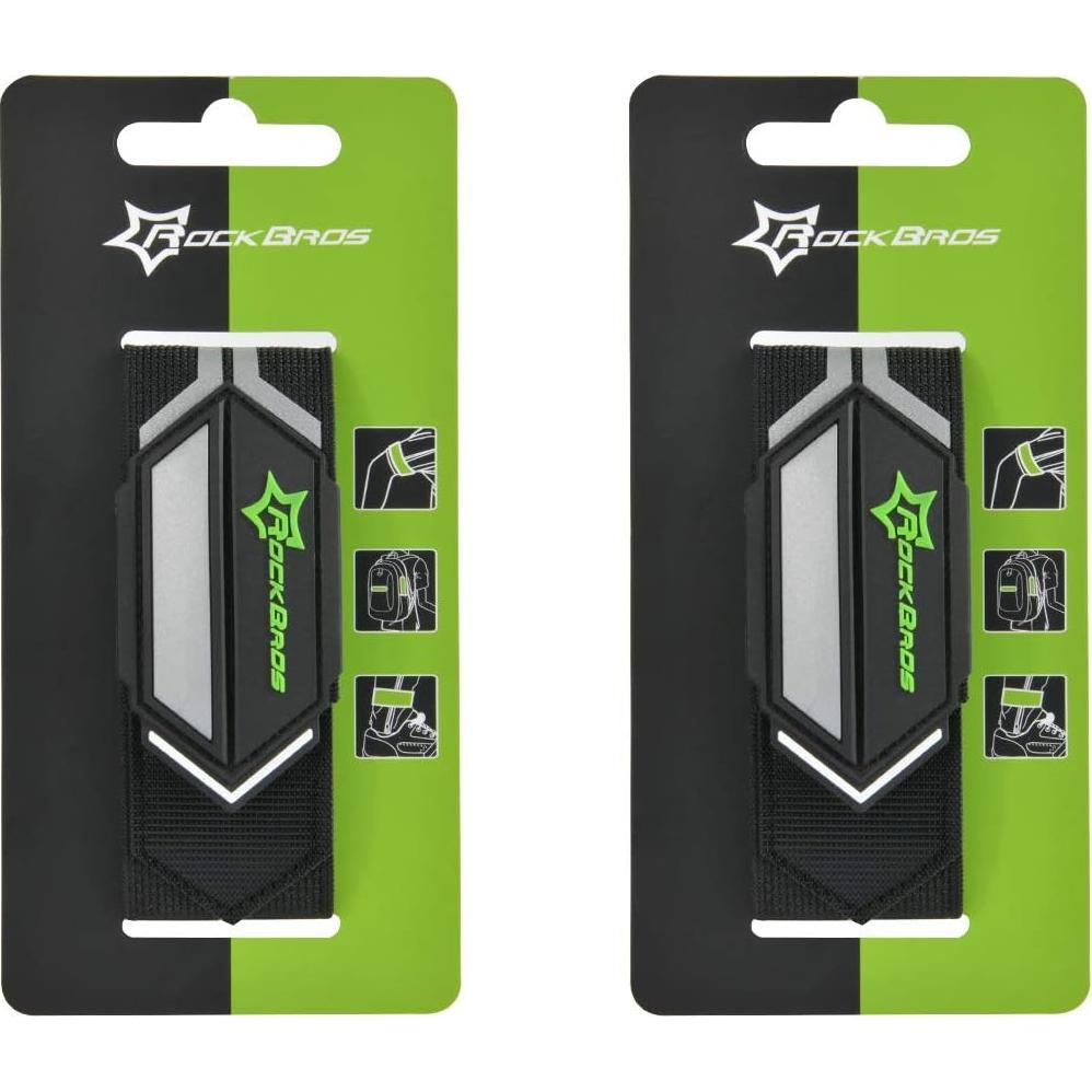 Correas Reflectantes RockBros para Pantalones y Tobillos - 2 PCS