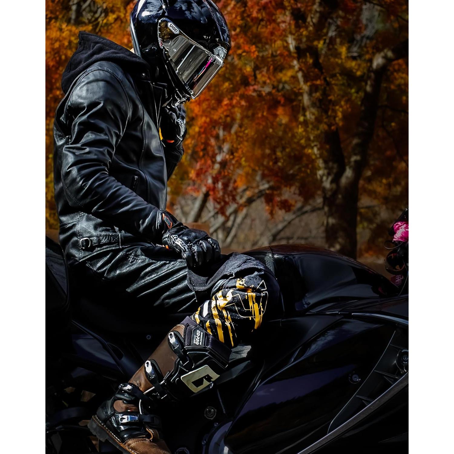 Protectores de Rodilla IRON JIA'S CE 2 para Motocicleta y Esquí