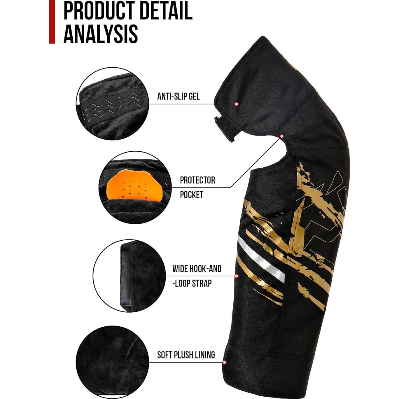 Protectores de Rodilla IRON JIA'S CE 2 para Motocicleta y Esquí