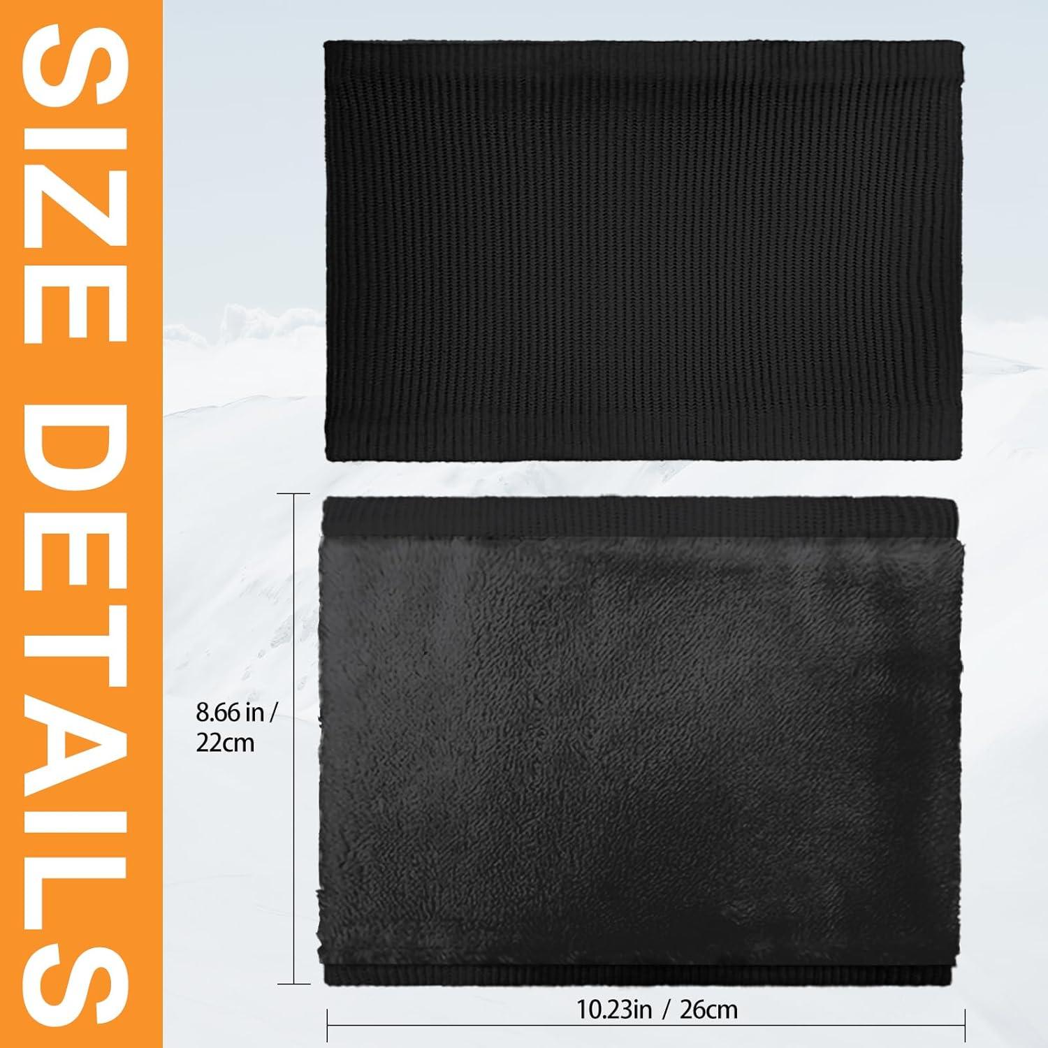 Gaiter de Cuello Térmico Beurlike para Hombres y Mujeres - Negro