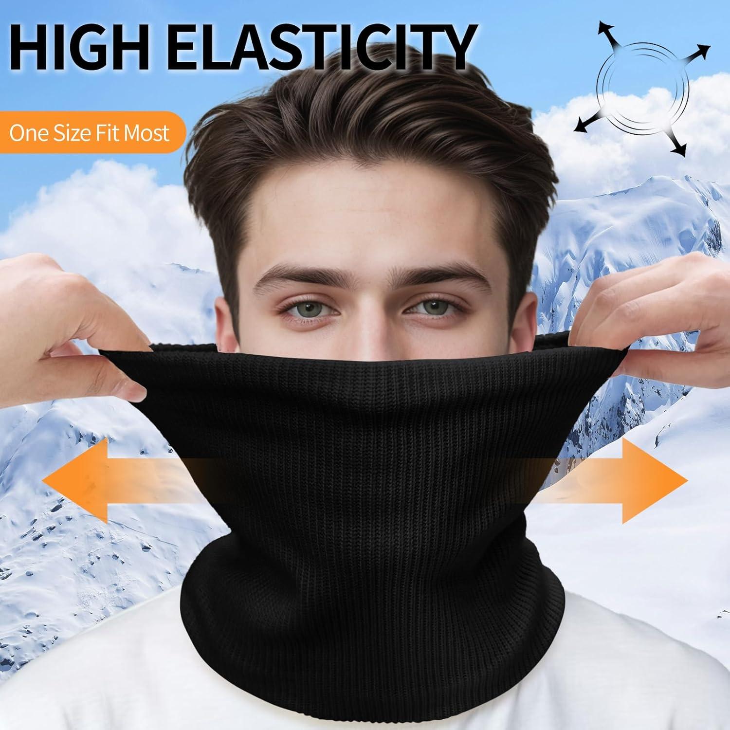 Gaiter de Cuello Térmico Beurlike para Hombres y Mujeres - Negro