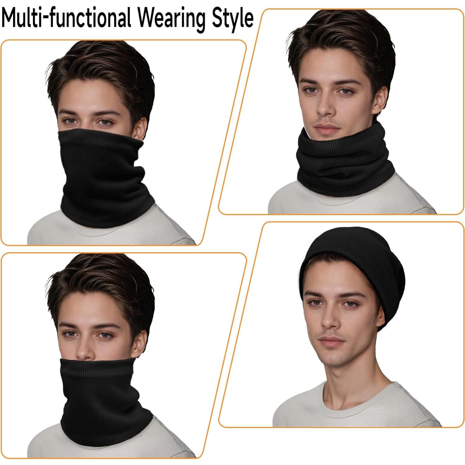 Gaiter de Cuello Térmico Beurlike para Hombres y Mujeres - Negro
